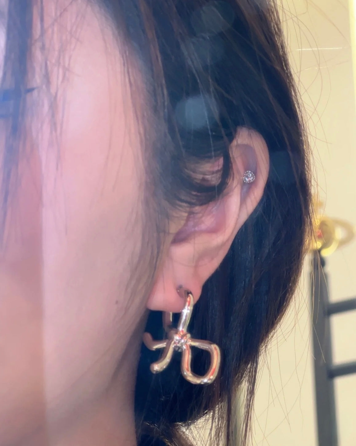 Vivienne Westwood Sage Earrings - Bow-shaped Double Earrings [In 
