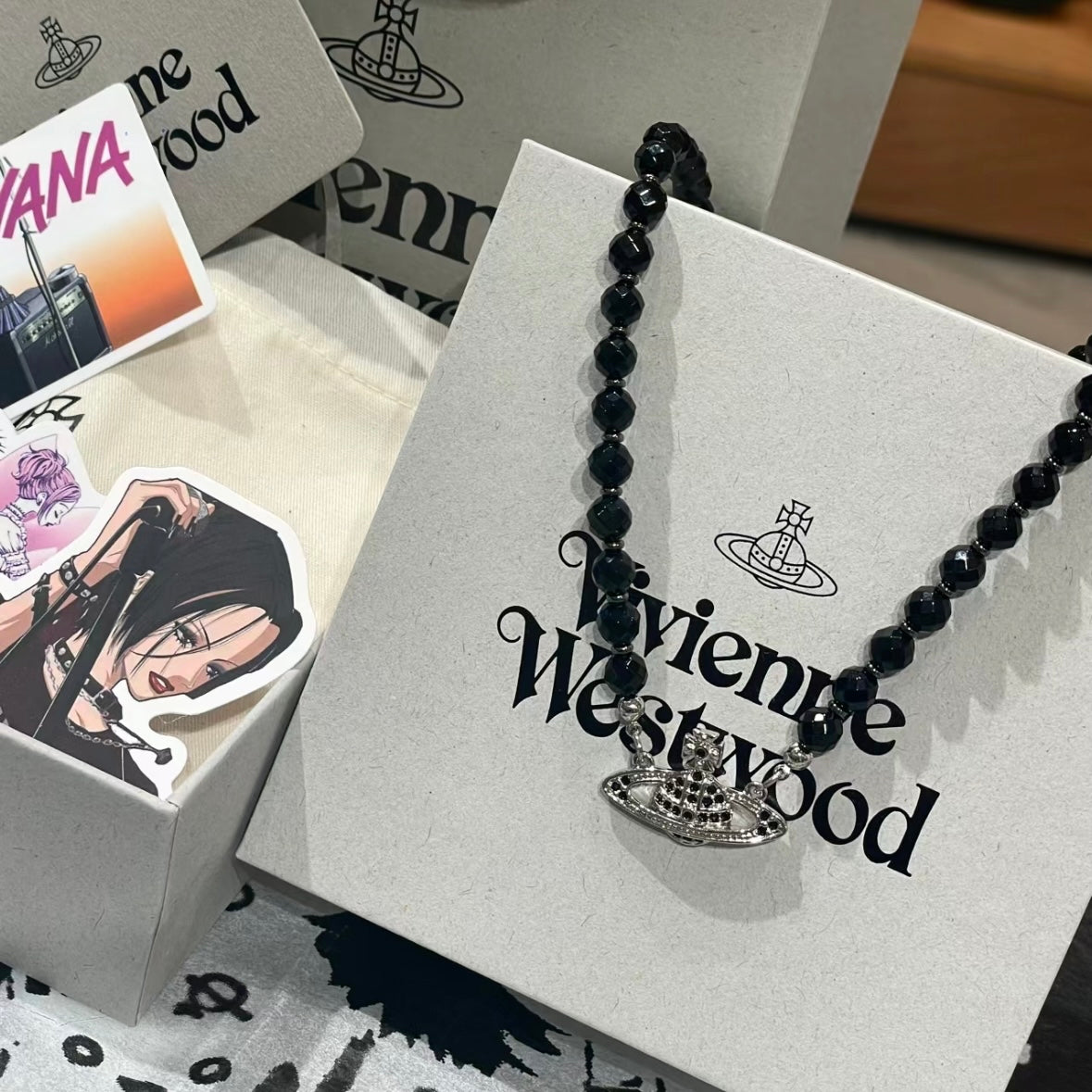 Vivienne Westwood Messaline Choker 黑瑙瑪