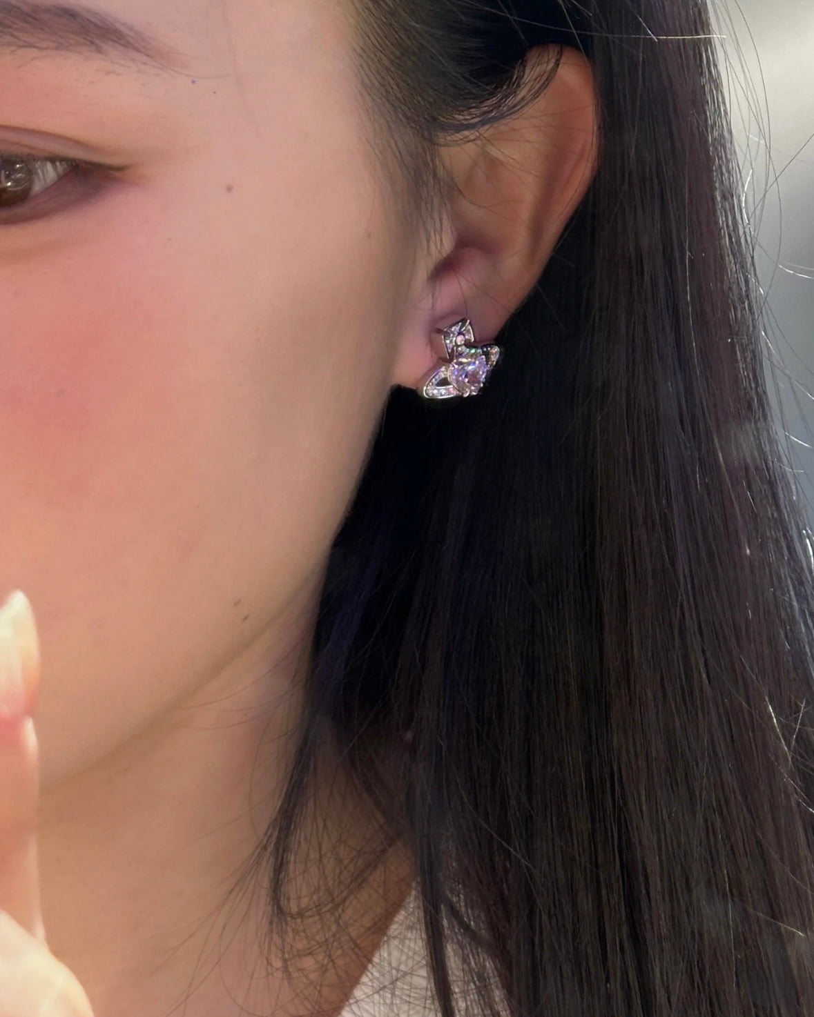 Vivienne Westwood Ariella Earrings 閃石愛心耳環