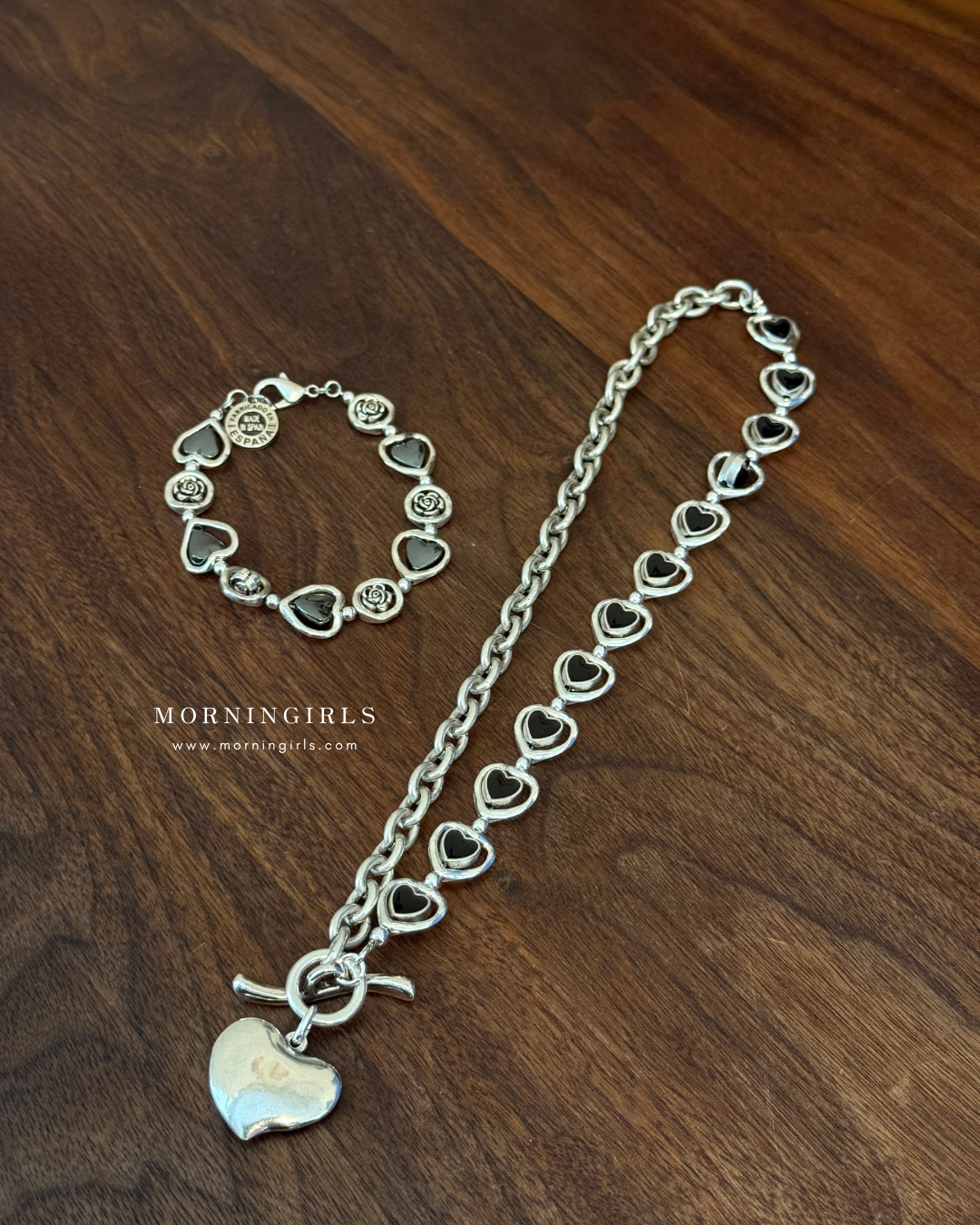 Otro Accesorio 西班牙手工飾物 - Black Heart Necklace