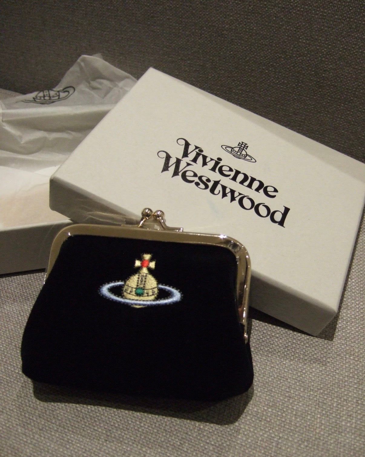 Vivienne Westwood little coin pouch 天鵝絨VELVET