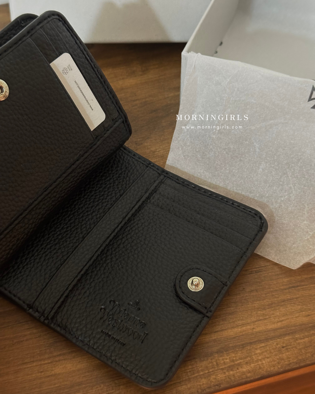 Vivienne Westwood Frame Pocket Wallet 黑銀荔枝皮