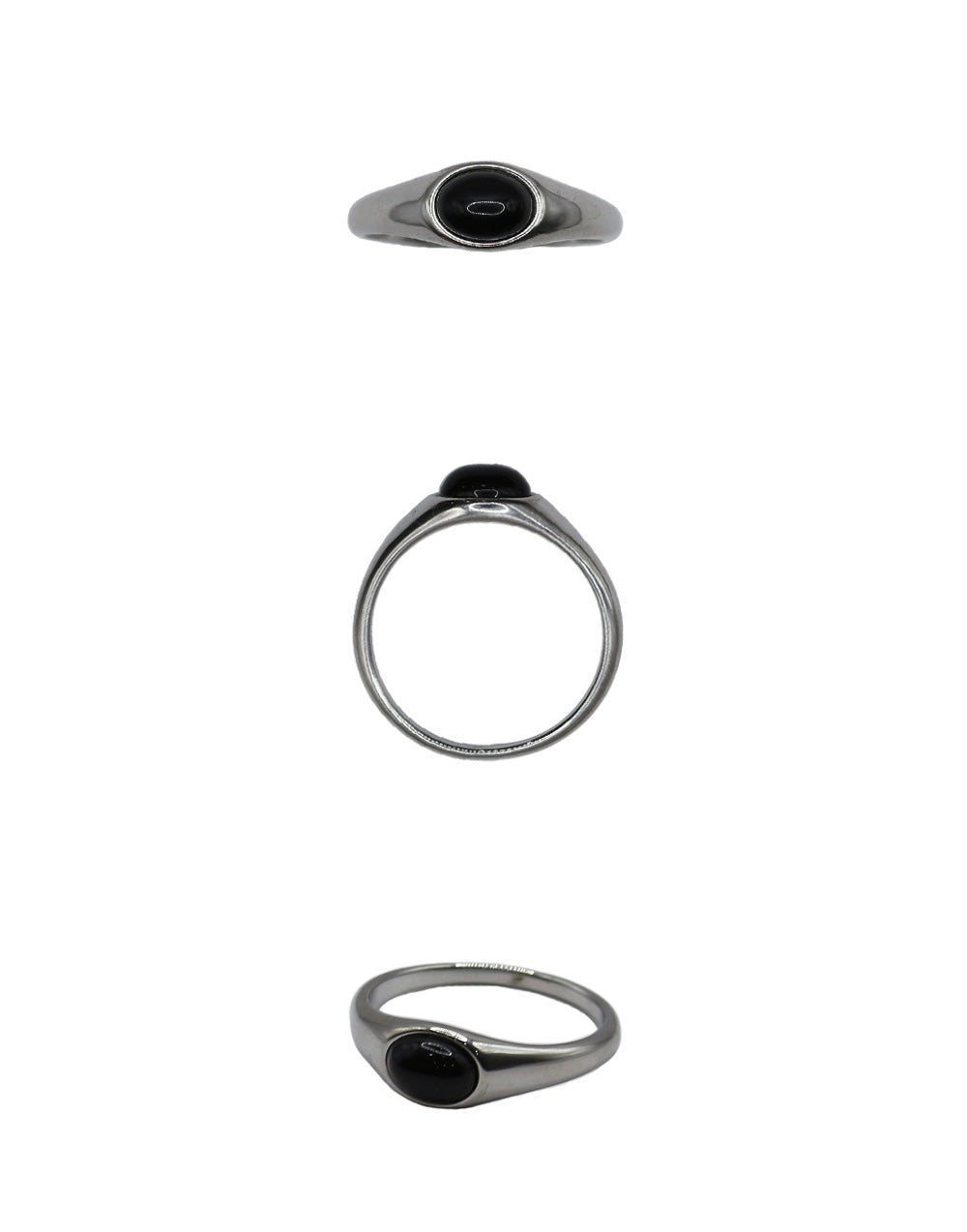 韓國選物🇰🇷 Grumpy Stuff Midnight Oval Stone Ring