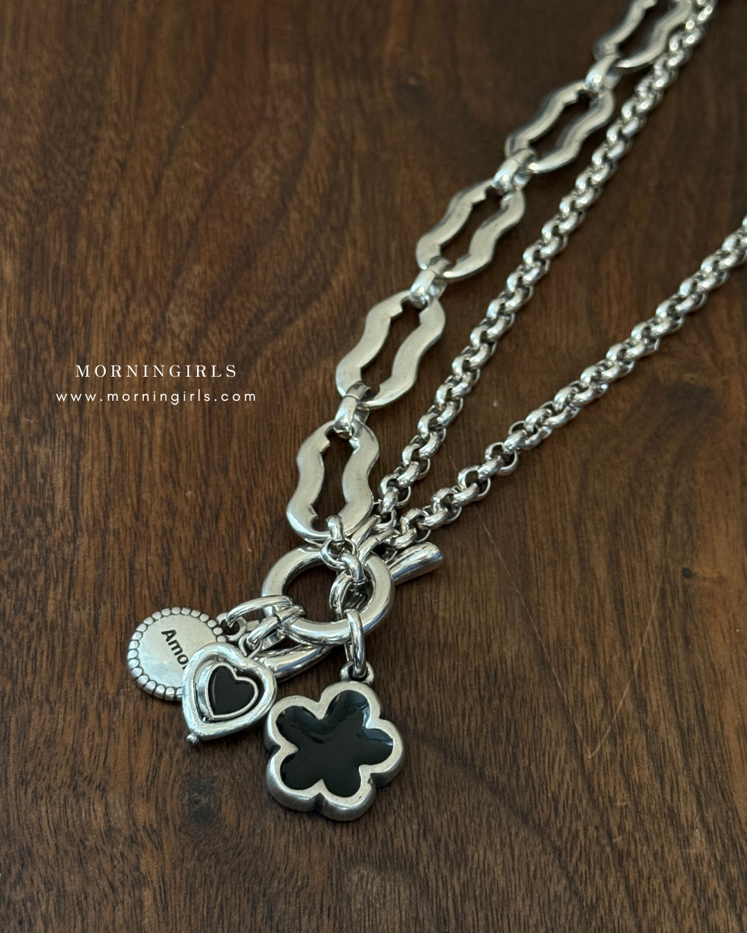 Otro Accesorio 西班牙手工飾物 - Flower Heart Necklace