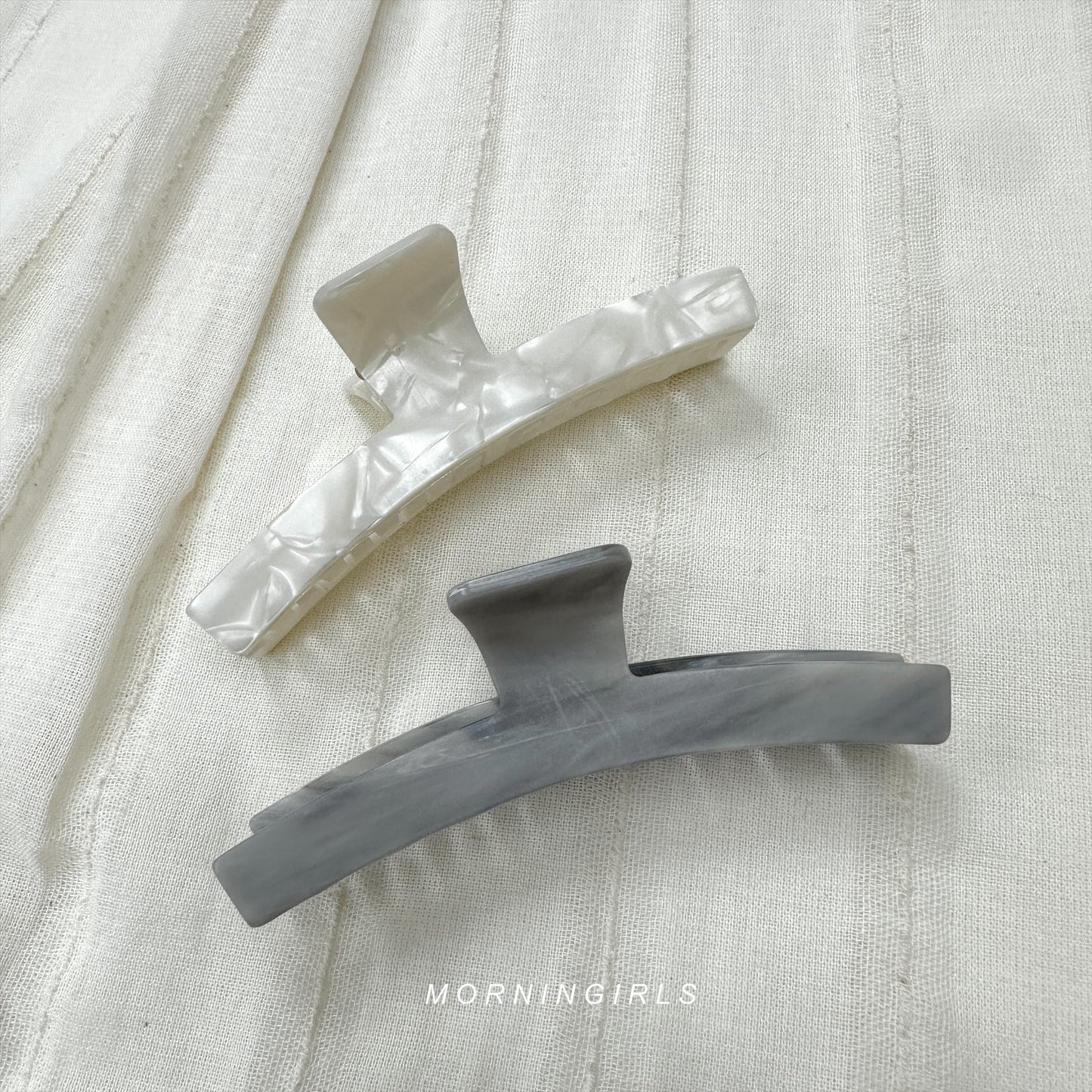 KOREA matte marble hair clip