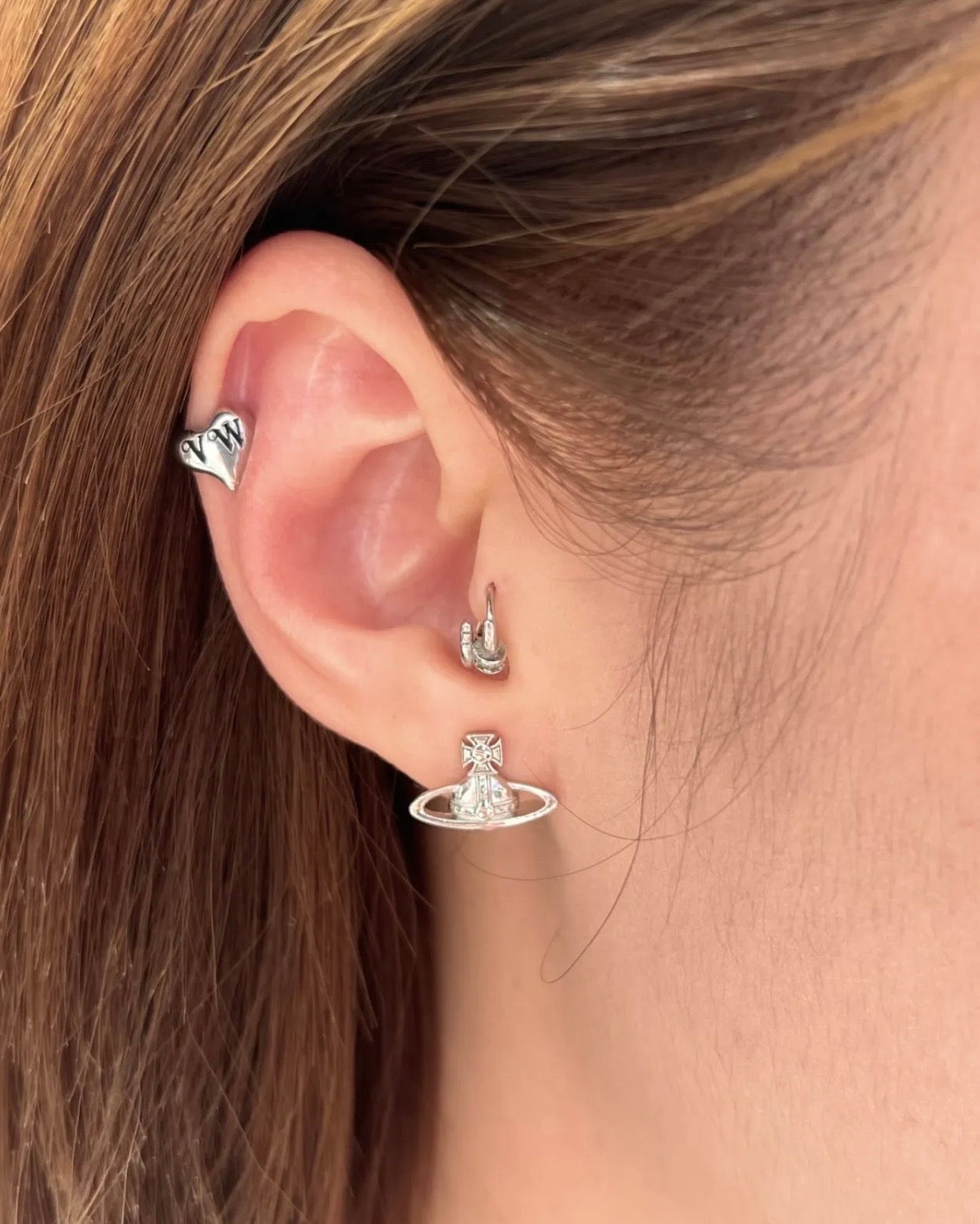 Vivienne Westwood Leodaria Earrings - Simple 925 Sterling Silver
