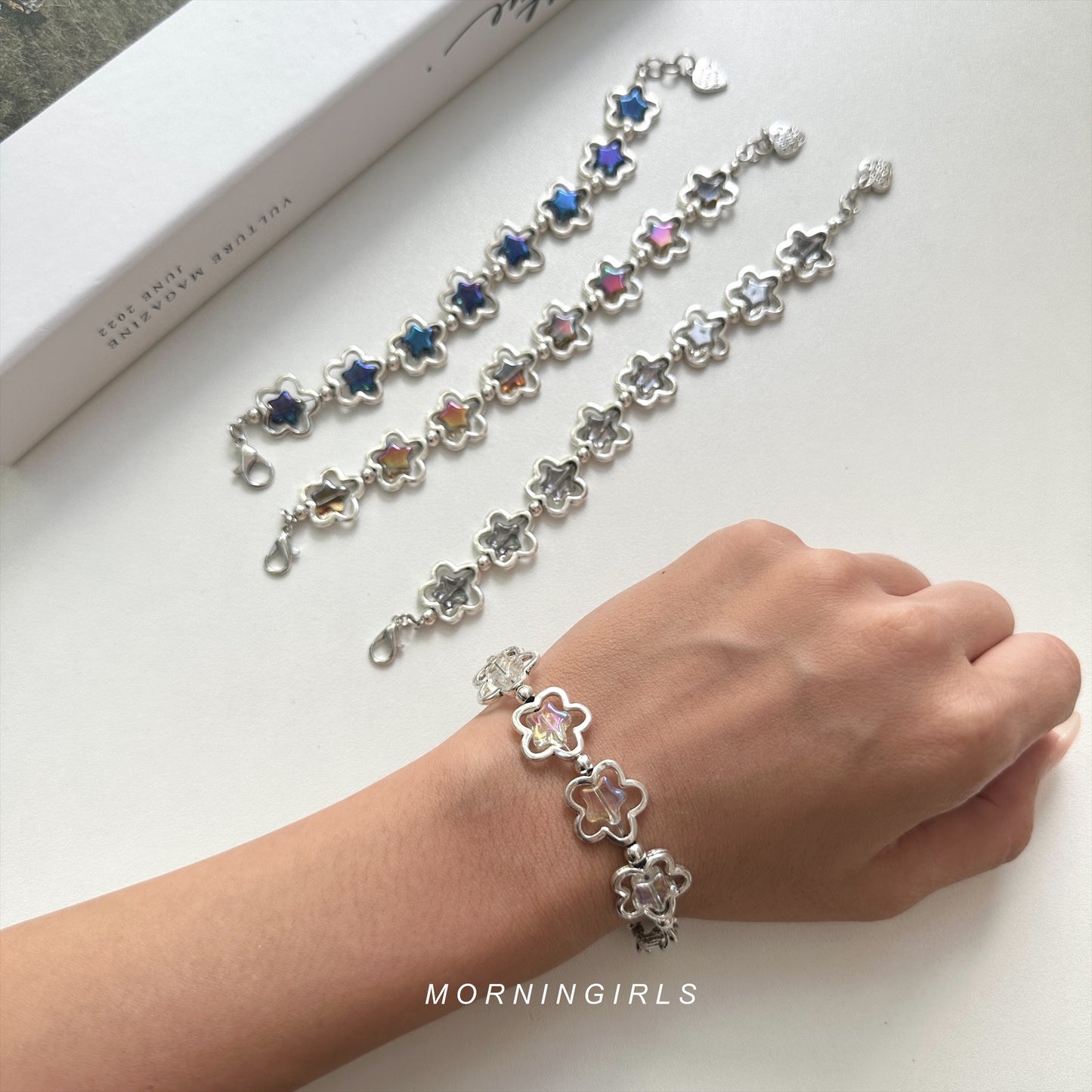 Otro Accesorio 西班牙手工飾物 - Flower & Star Layered Bracelet