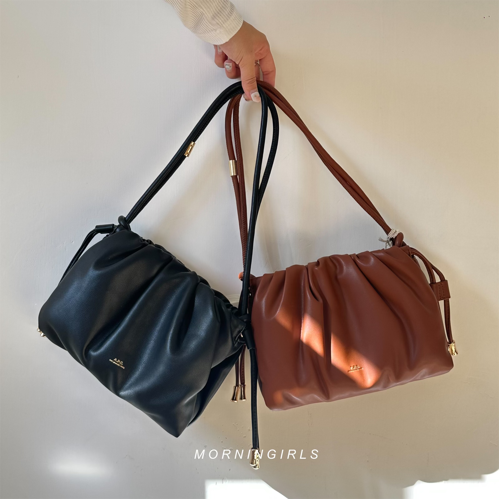 A.P.C. Ninon Shoulder Mini Bag[經典黑啡色限量現貨優惠!] morningirls