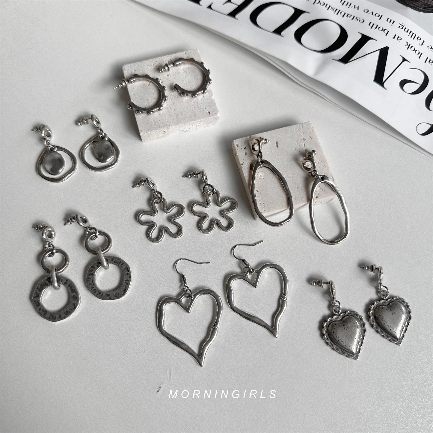 Otro Accesorio 西班牙手工飾物 - Double Ring Earrings