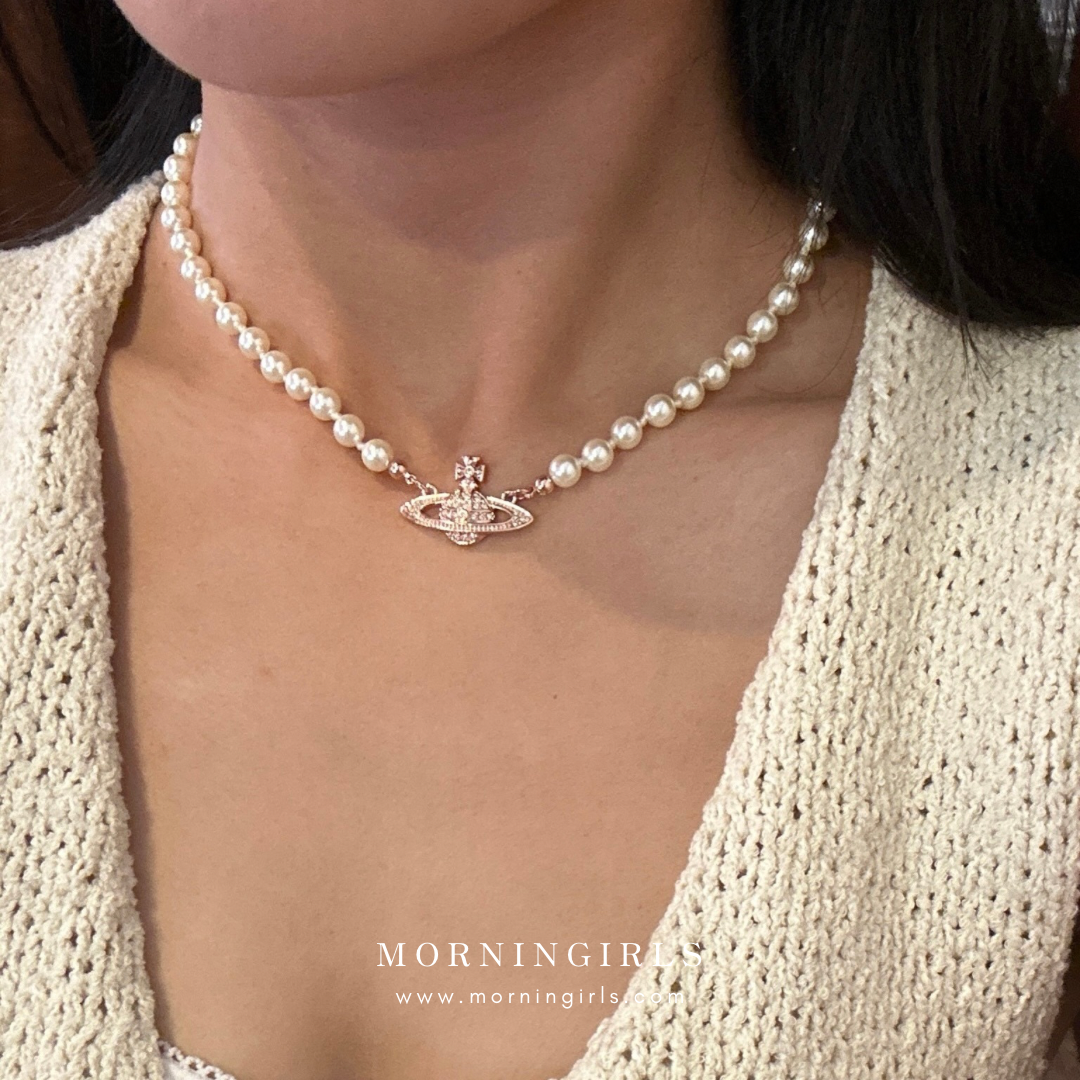 Vivienne Westwood Mini Bas Relief Pearl Choker［超限量現貨&限時優惠中!］