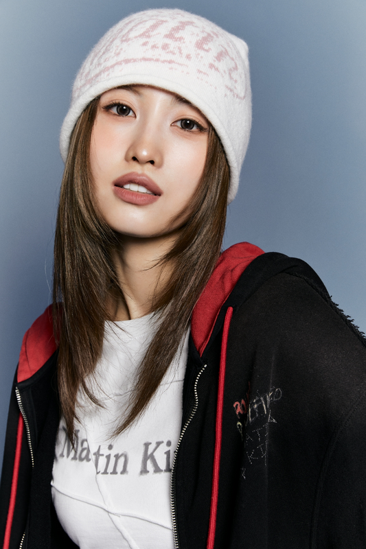 韓國選物🇰🇷Matin Kim Matin Stamp Beanie 橢圓印章針織冷帽［街頭感滿分 秋冬必備百搭印章針織帽！］