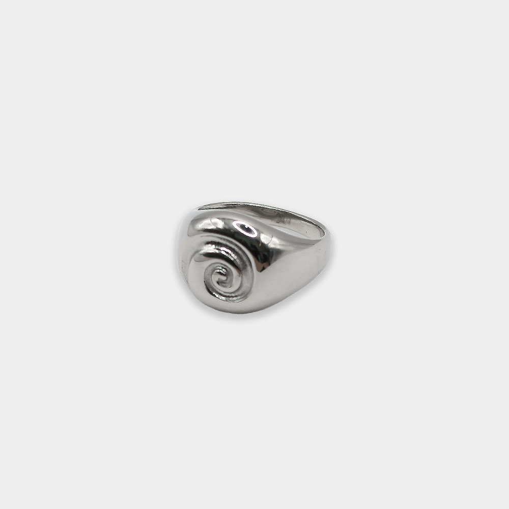韓國選物🇰🇷 Grumpy Stuff Spiral Signet Ring