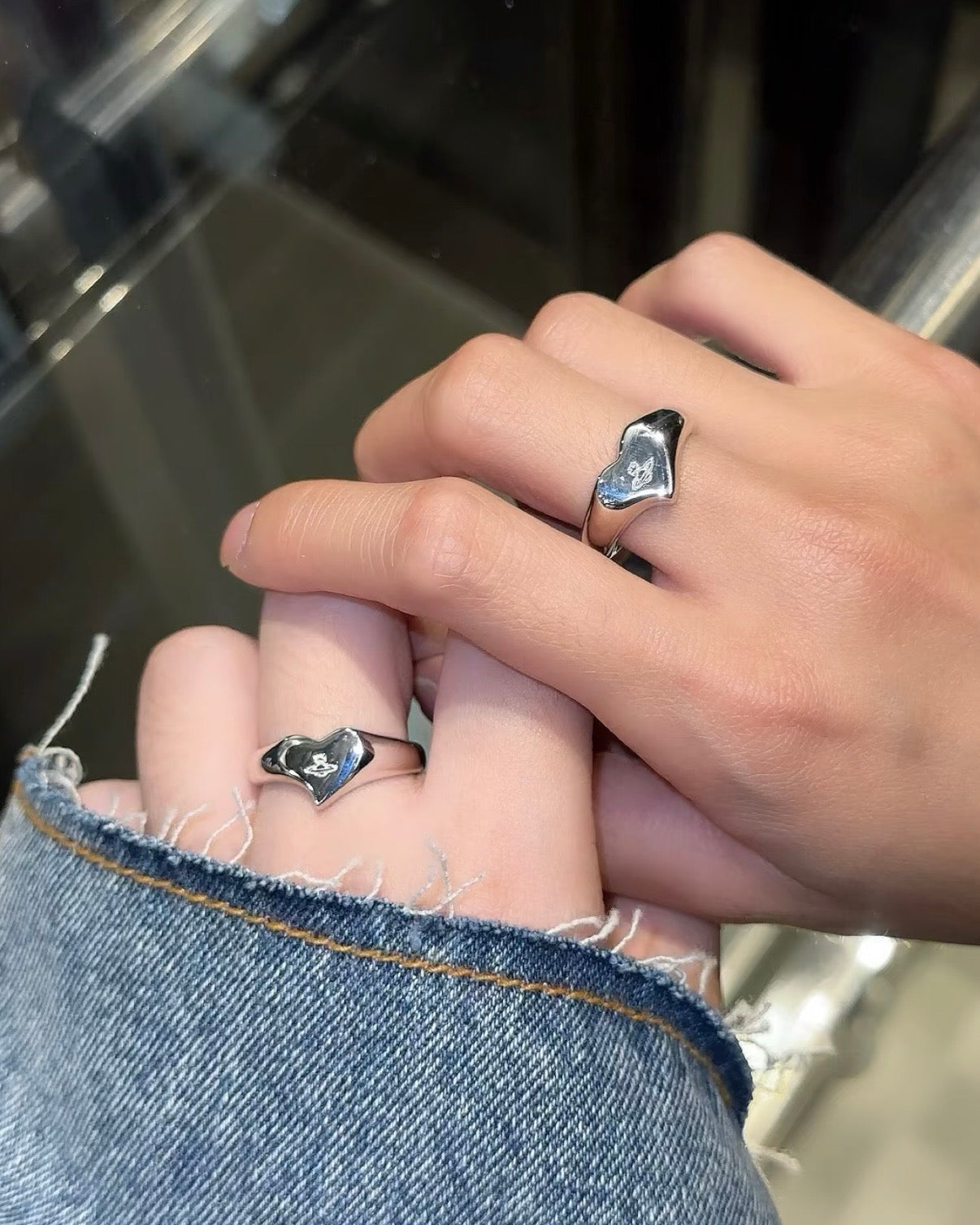 Vivienne Westwood Heart Ring  [925純銀心形戒指🤍情侶戒超可愛]