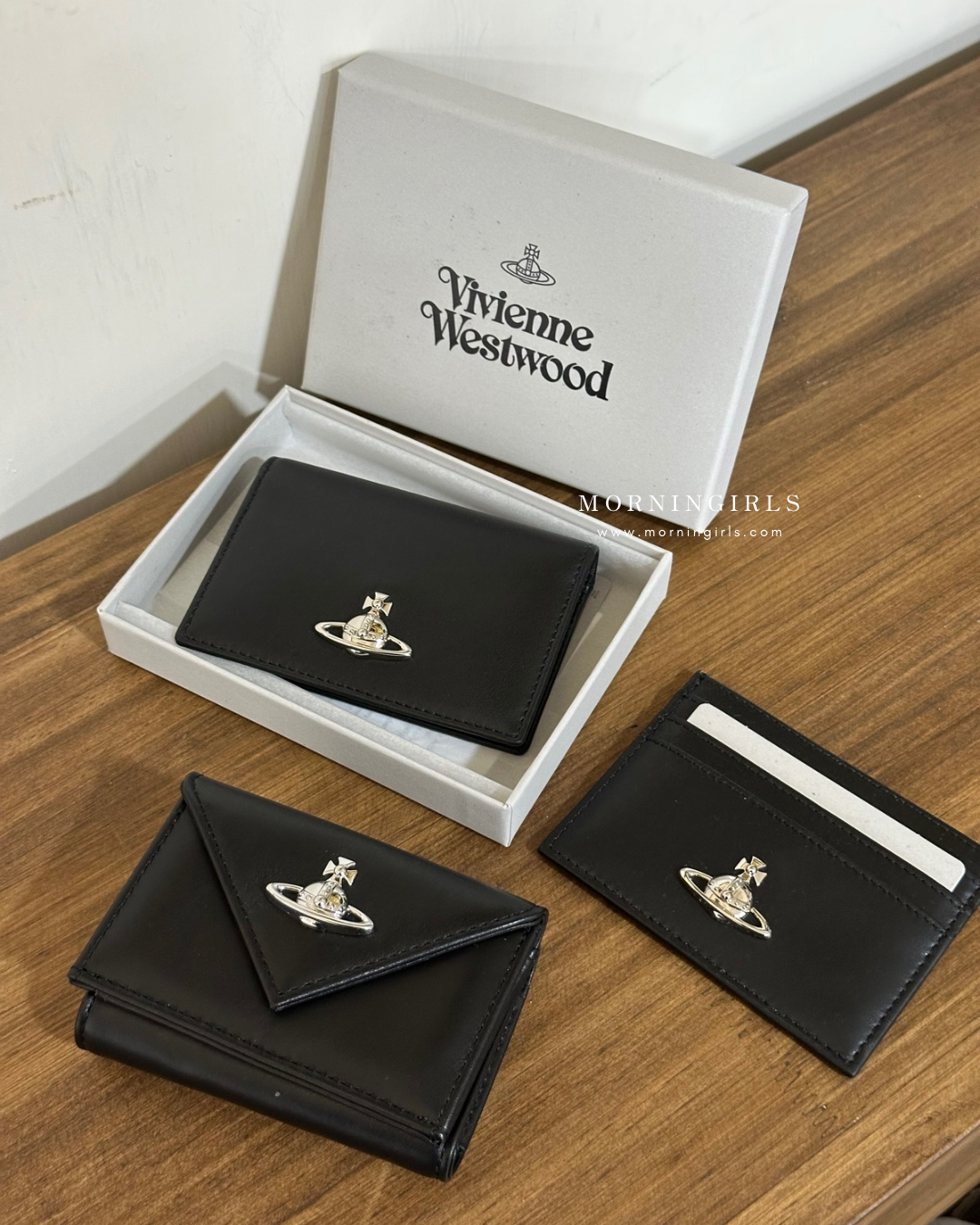 Vivienne Westwood Cardholder 黑銀小牛皮 [2025最新系列]