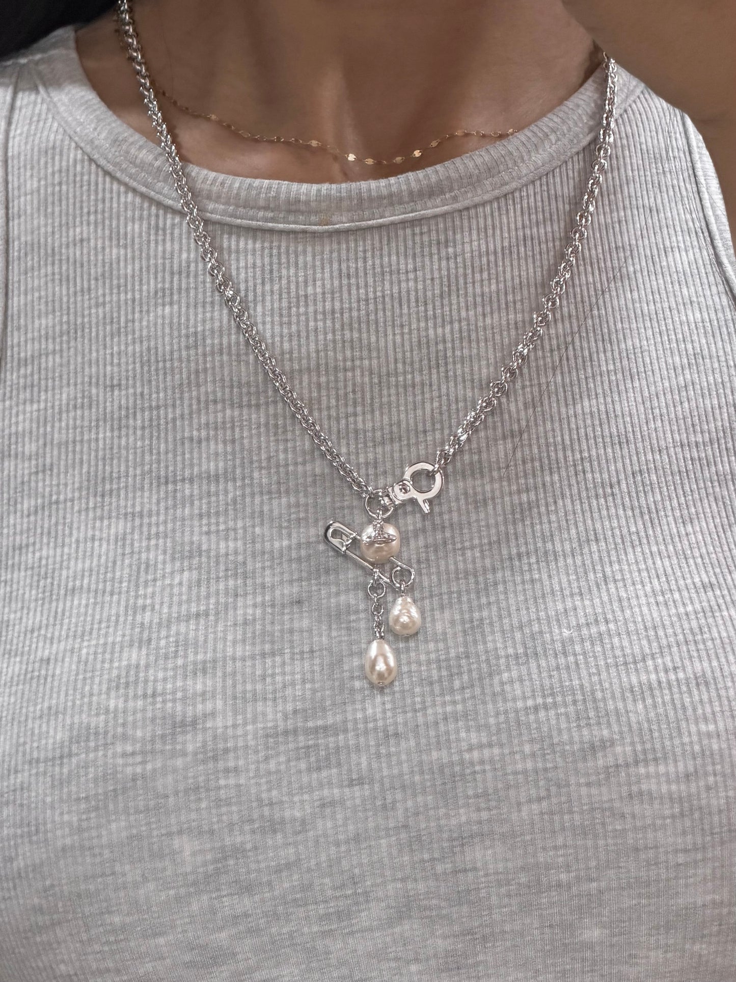 Vivienne Westwood Claude Pendant Necklace 純美長鏈珍珠扣針🧷[NEW IN!!]