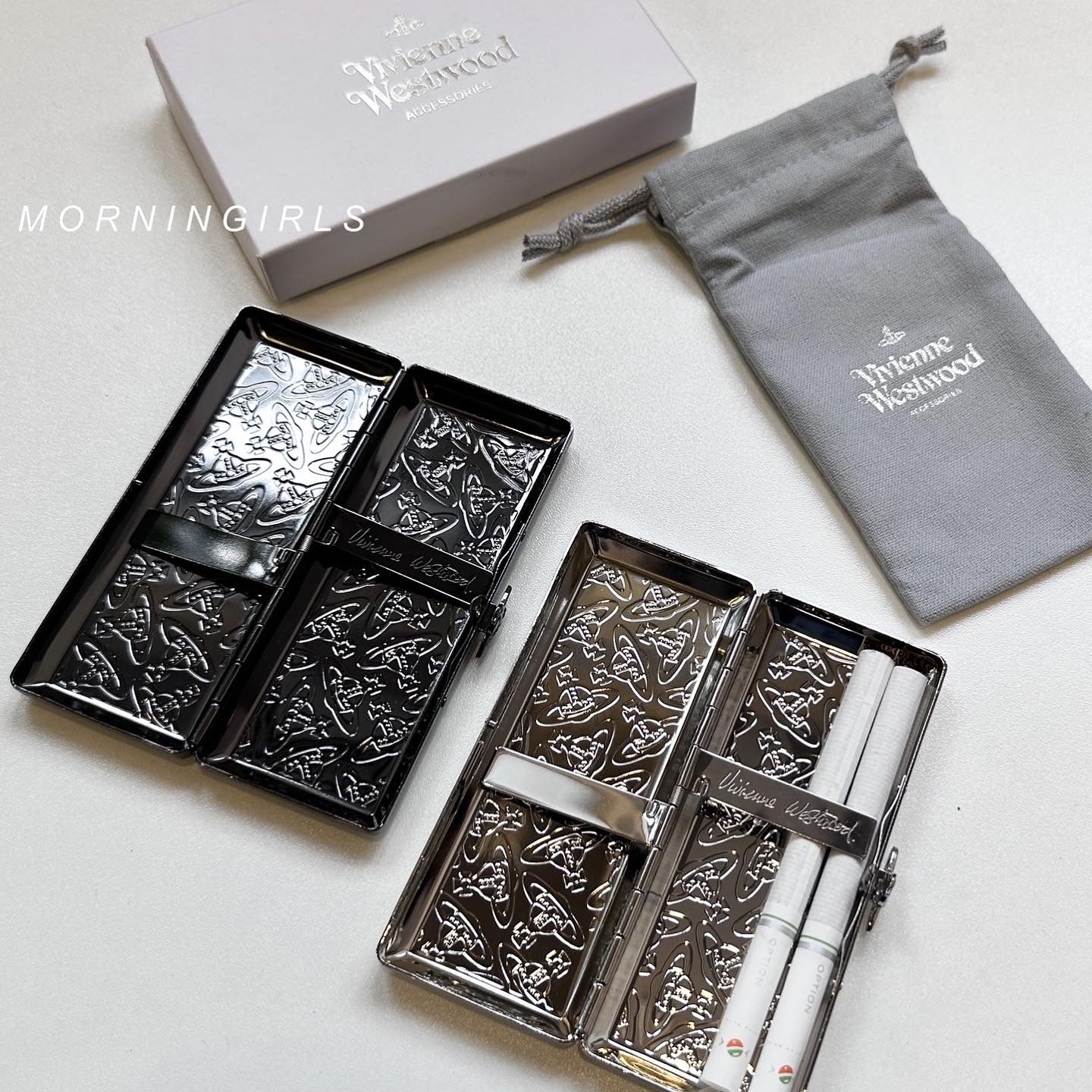 vivienne cigarette case Westwood Metal Metal Slim Nana ORB Silver New Japan Vivienne Westwood metallic mirror ORB