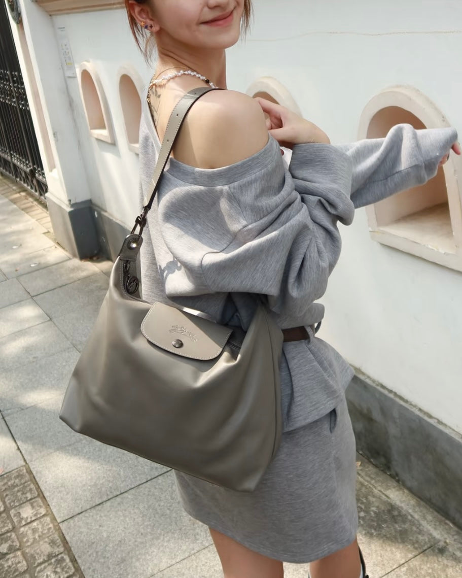 LONGCHAMP Le Pliage Xtra M Hobo Bag 超熱賣真皮系列［新色上架! 多色限時優惠中 19/10晚上準時完結!］