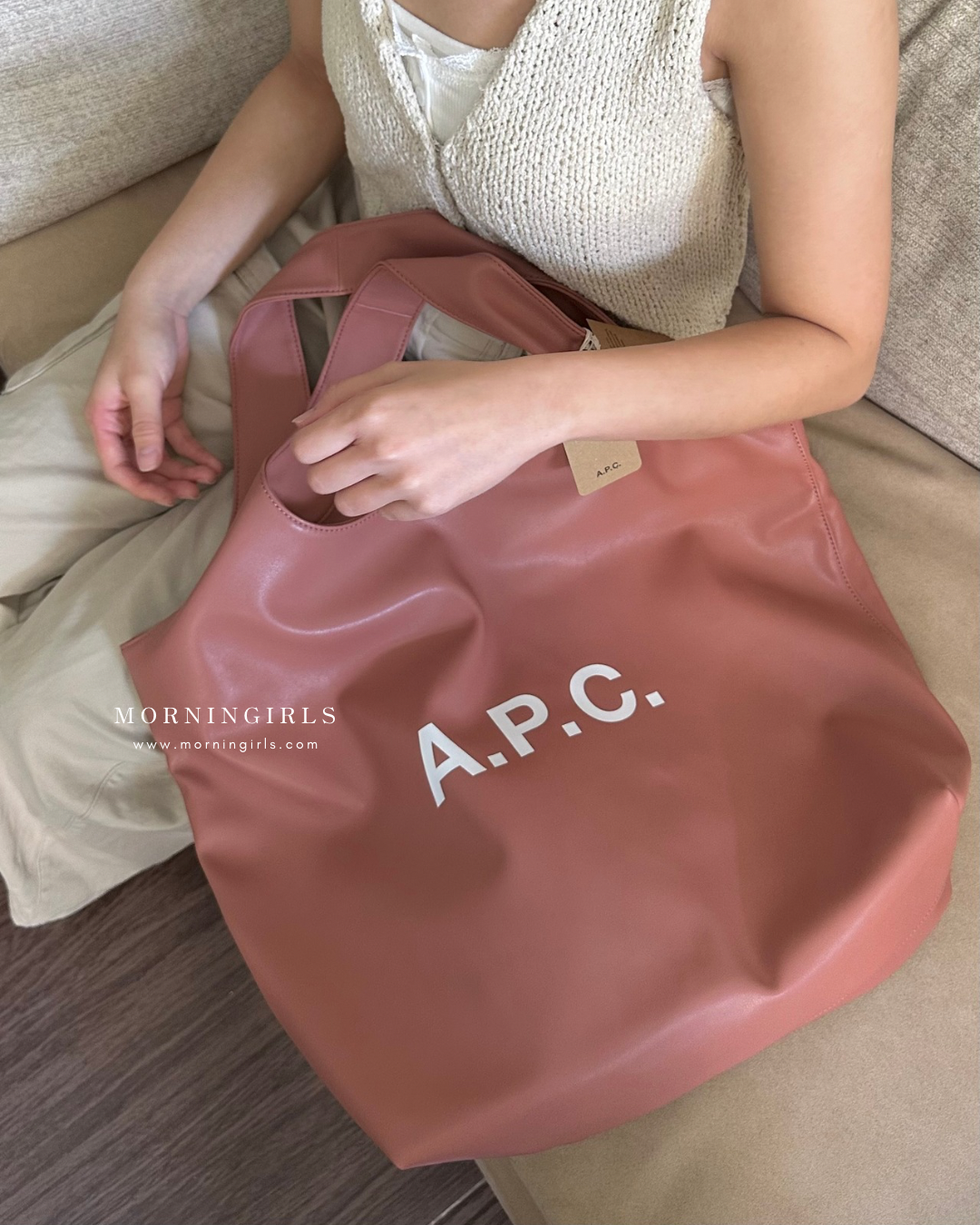 A.P.C. Ninon Tote Bag［SS25春季最新限定乾燥玫瑰&天空藍 已自留天空藍!］