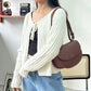 Casual 2-ways Ribbon Knitted Top
