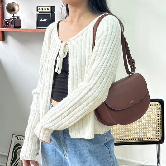 Casual 2-ways Ribbon Knitted Top [門市搬遷清貨限時優惠$149!]