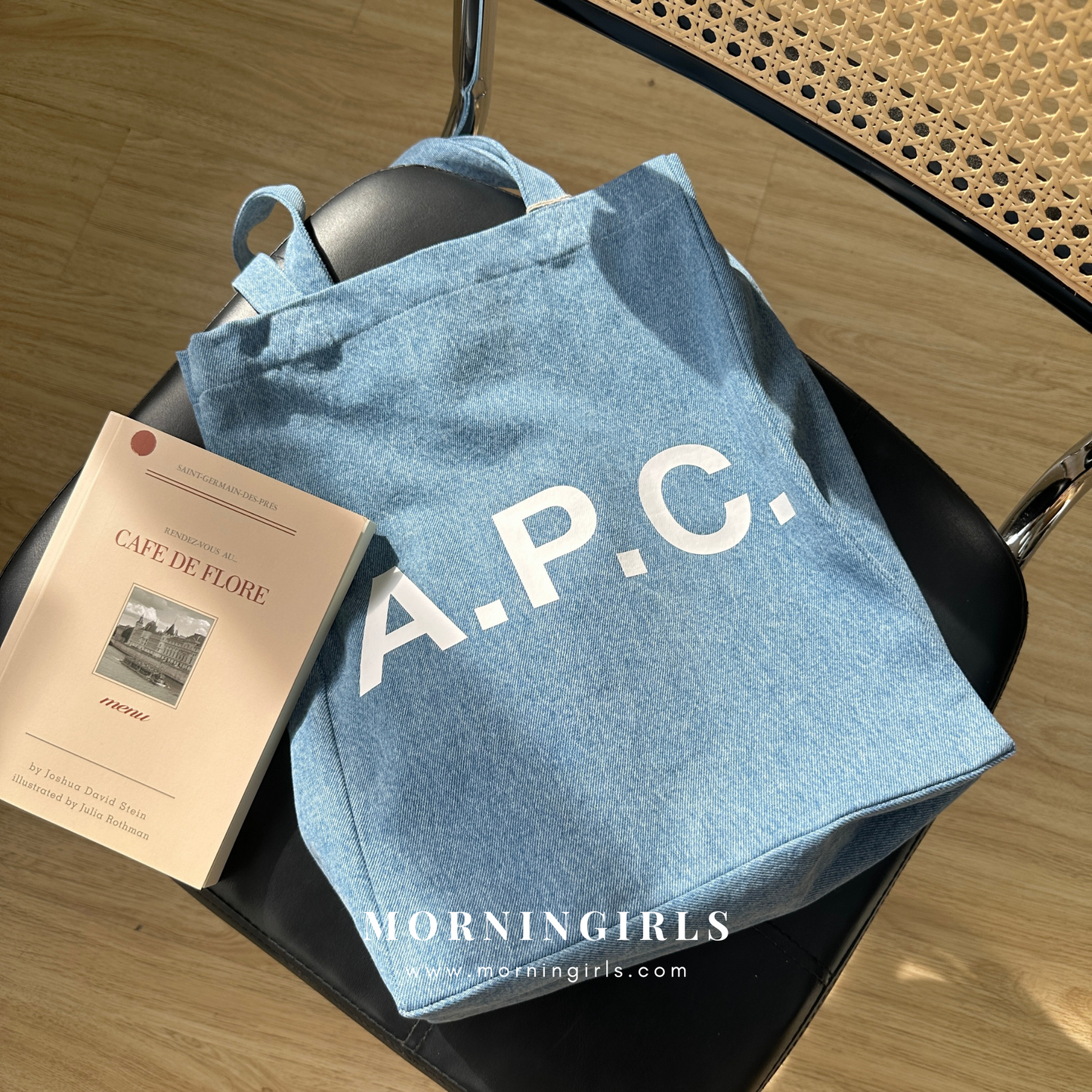 A.P.C. 經典牛仔 Denim Tote Bag  [淺藍牛仔布]［限量現貨優惠!]