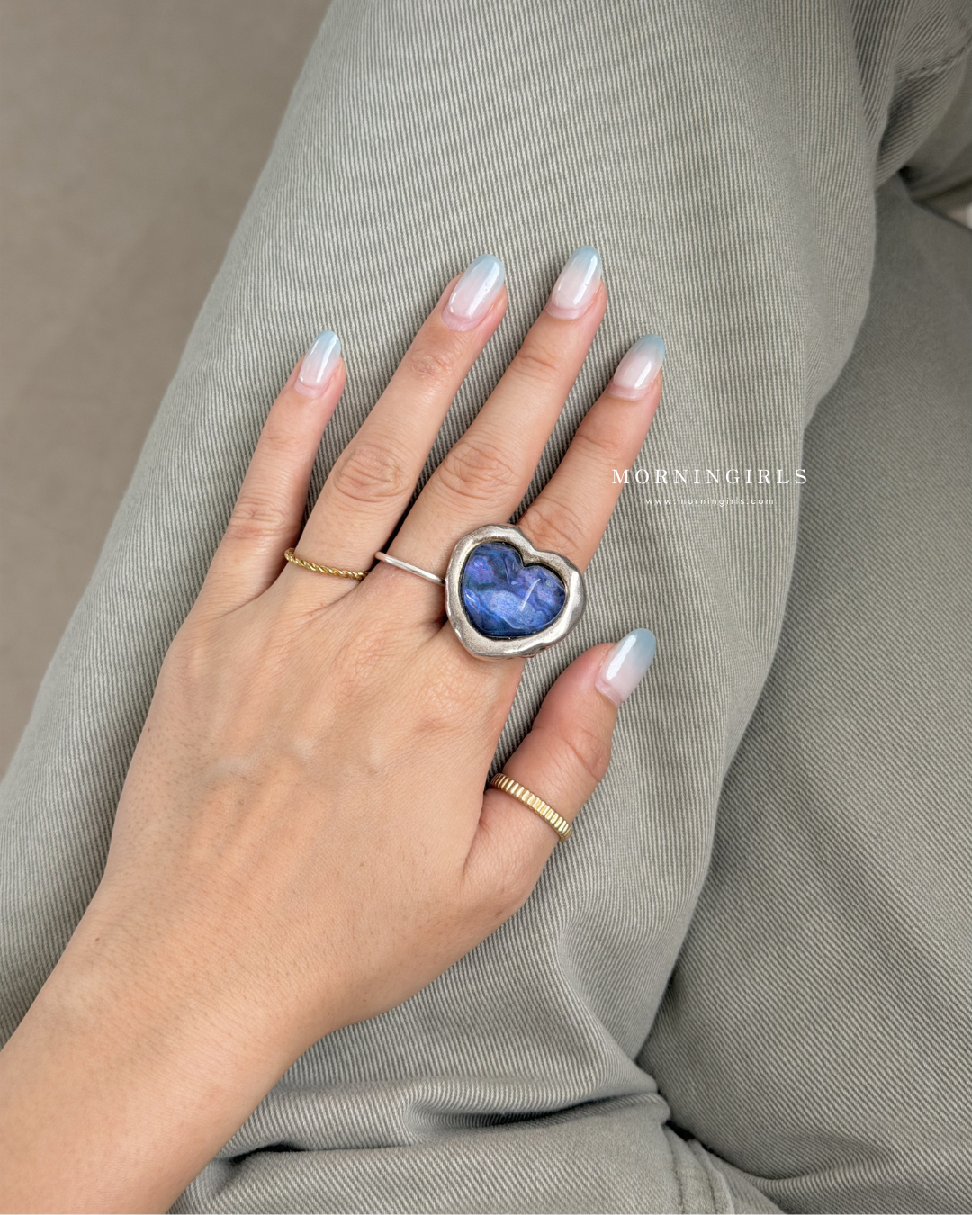 Otro Accesorio 西班牙手工飾物 - Galaxy Heart Ring [NEW ITEM! 顏色超美極推薦 可自行調節!]