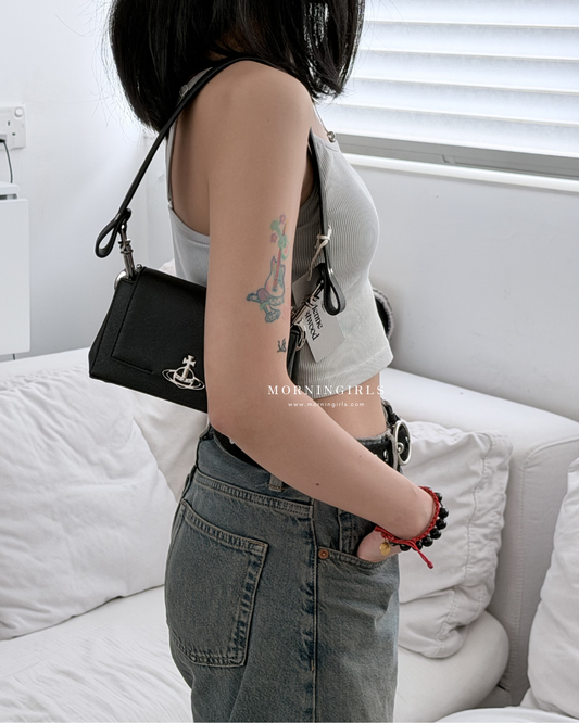 Vivienne Westwood Hazel Handbag, Black Cross-Pattern [Last stock available at a discounted price!]