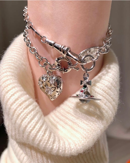 Vivienne Westwood Orb Pendant Crystal Bracelet 星球手鏈