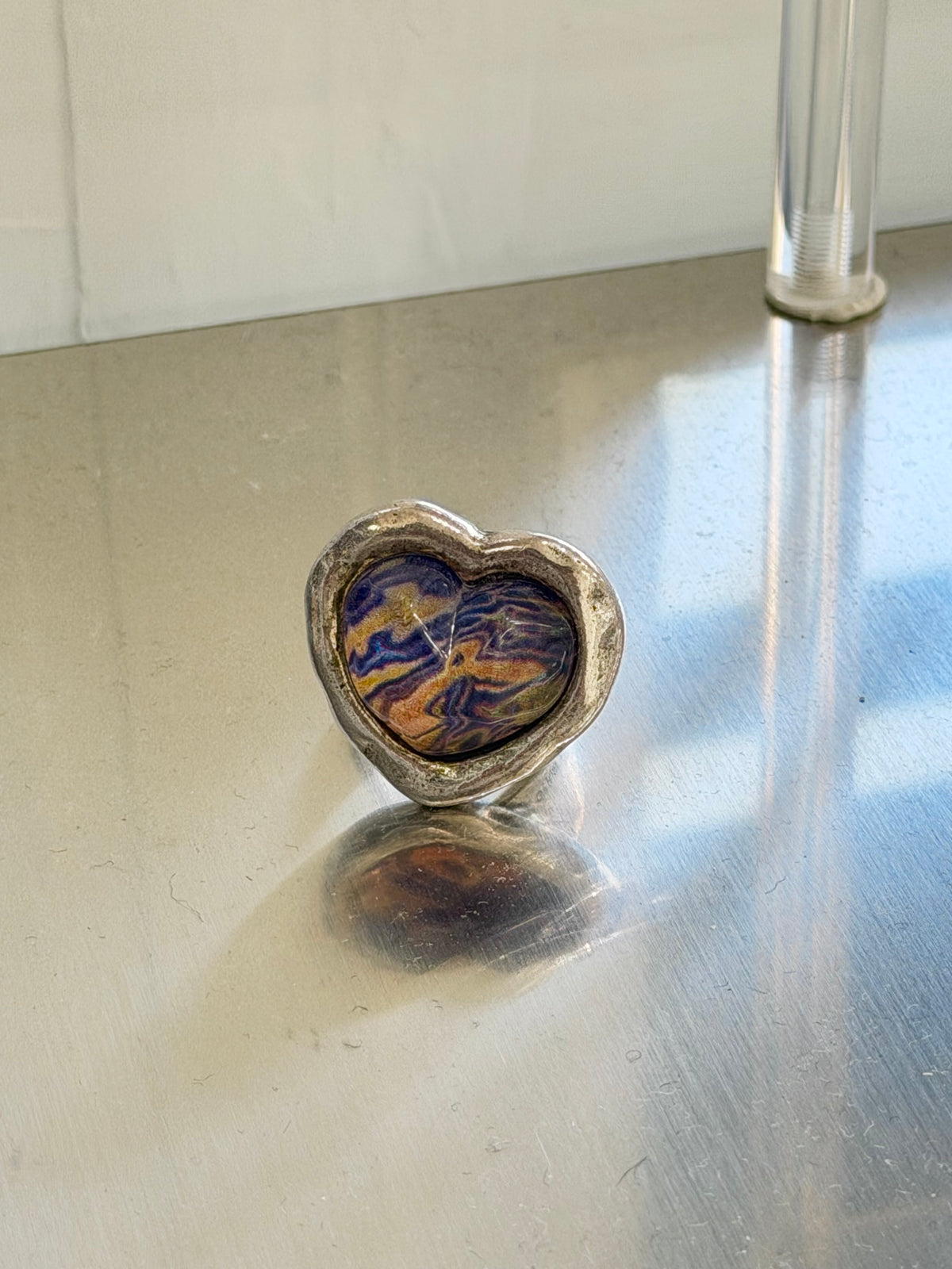 Otro Accesorio 西班牙手工飾物 - Galaxy Heart Ring [寶石戒指顏色極美 可自行調節!]