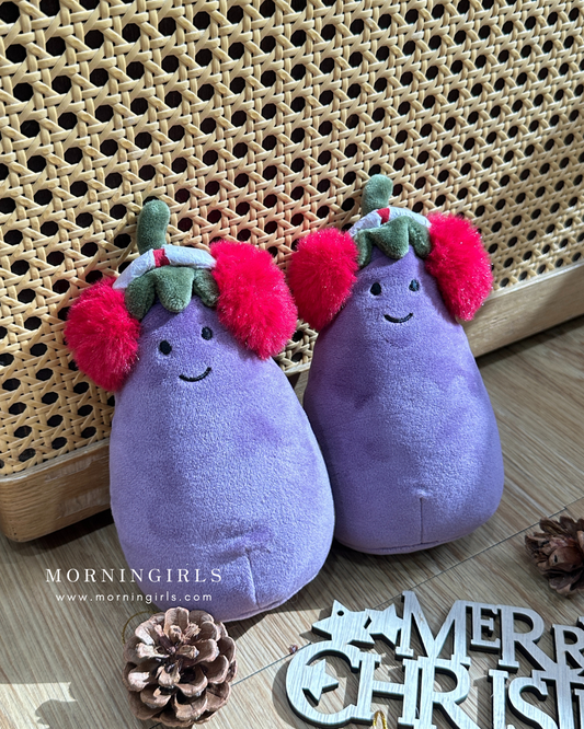 Jellycat Aubergine soft toy 聖誕茄子仔 [最新聖誕系列]