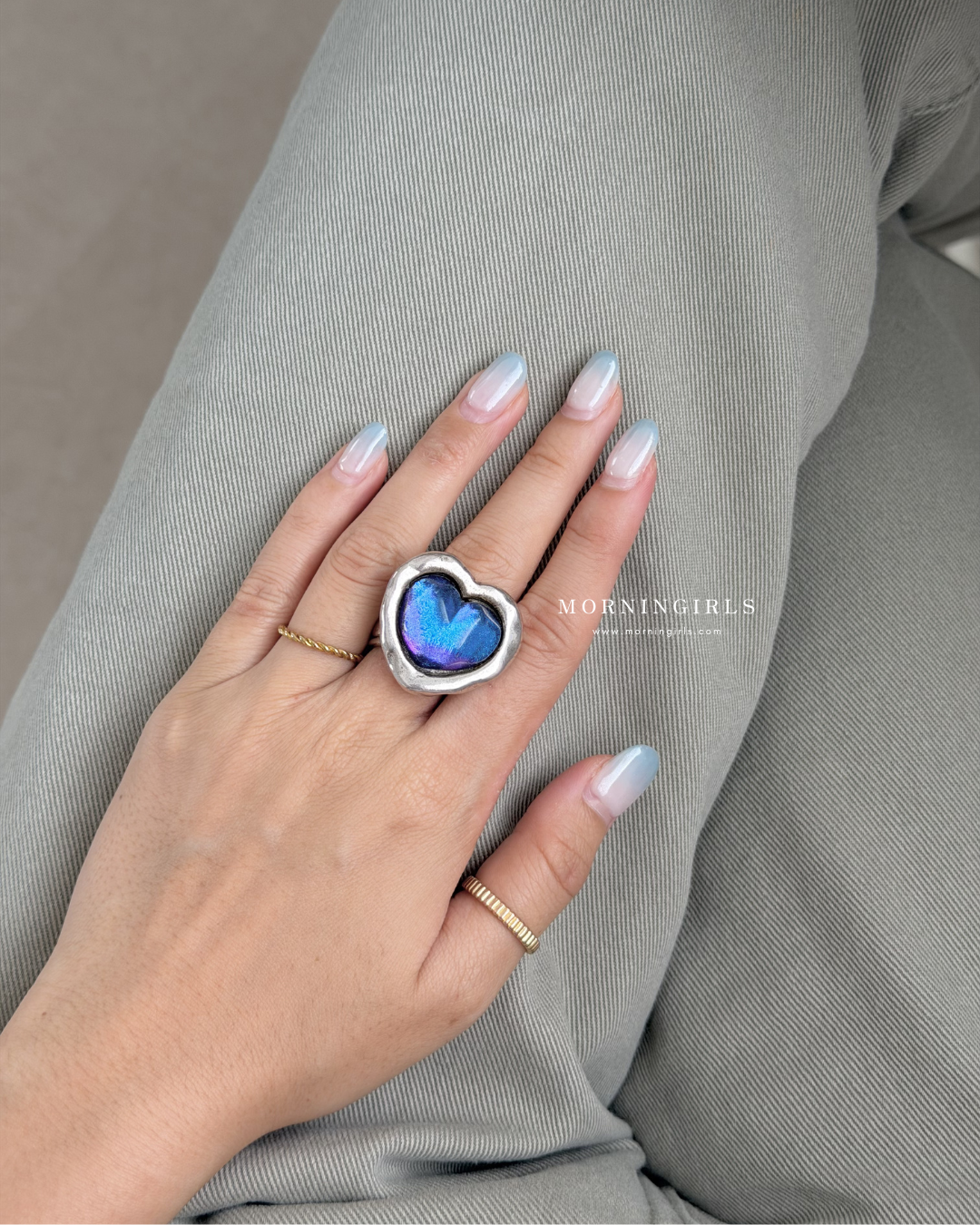 Otro Accesorio 西班牙手工飾物 - Galaxy Heart Ring [NEW ITEM! 顏色超美極推薦 可自行調節!]