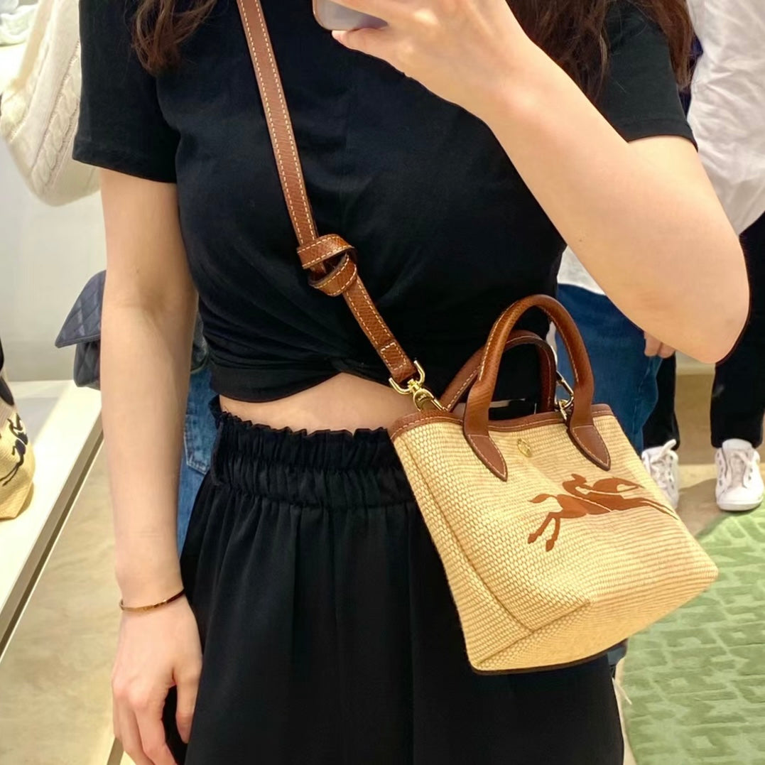 LONGCHAMP Le Panier Pliage S Basket Bag [連長肩帶!]