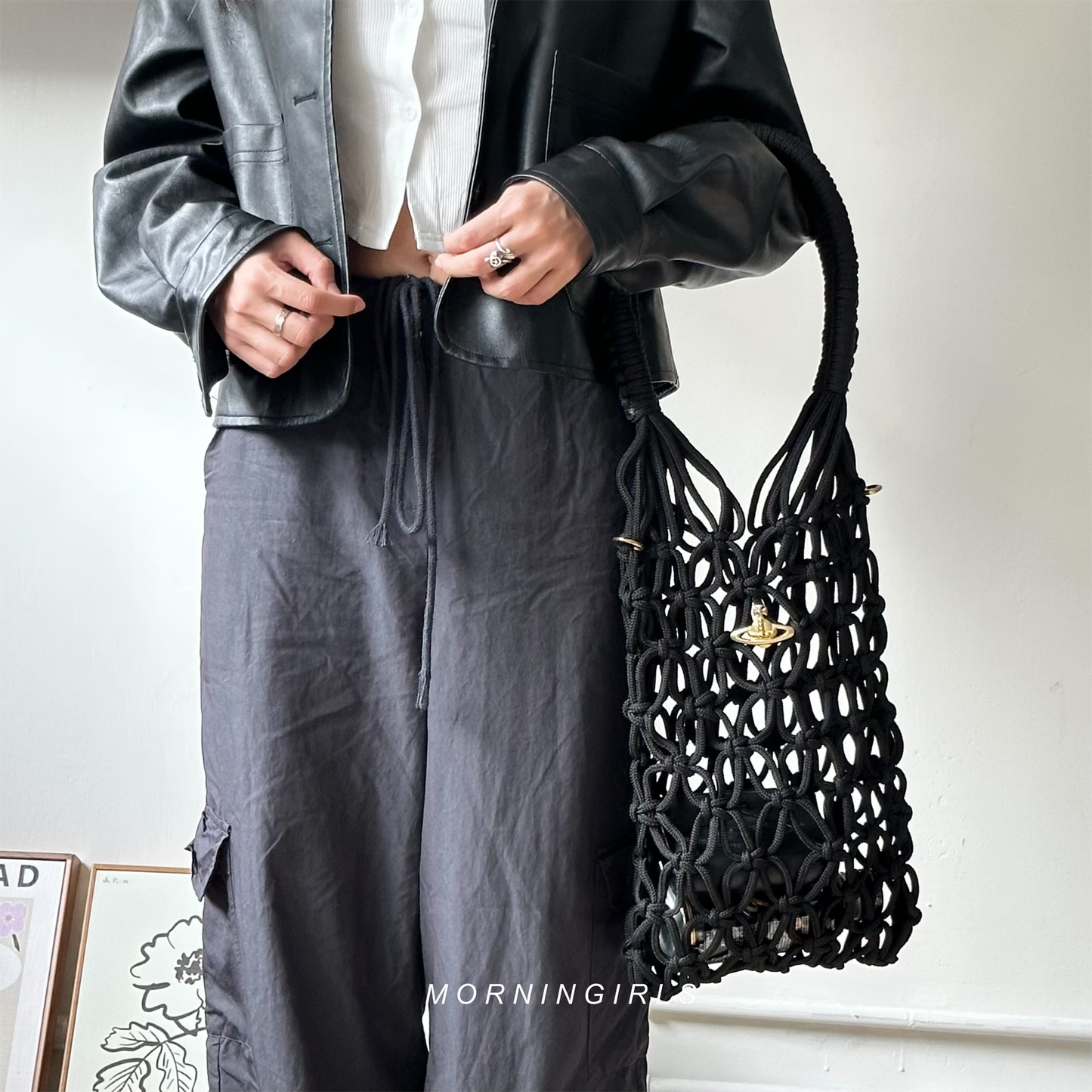 Vivienne Westwood Thrawler Large Macrame Bag 粗繩編織袋