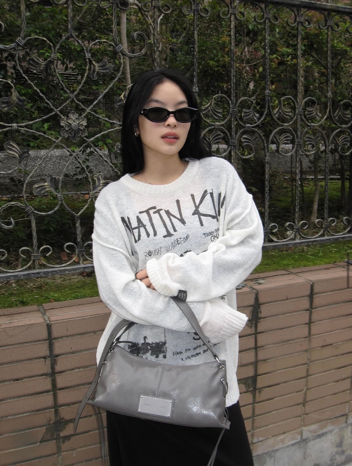Matin Kim Eyelet Shirring Shoulder Bag 最新韓國選物🇰🇷圈圈綁帶抽繩肩背袋［隨性叛逆感滿滿!］