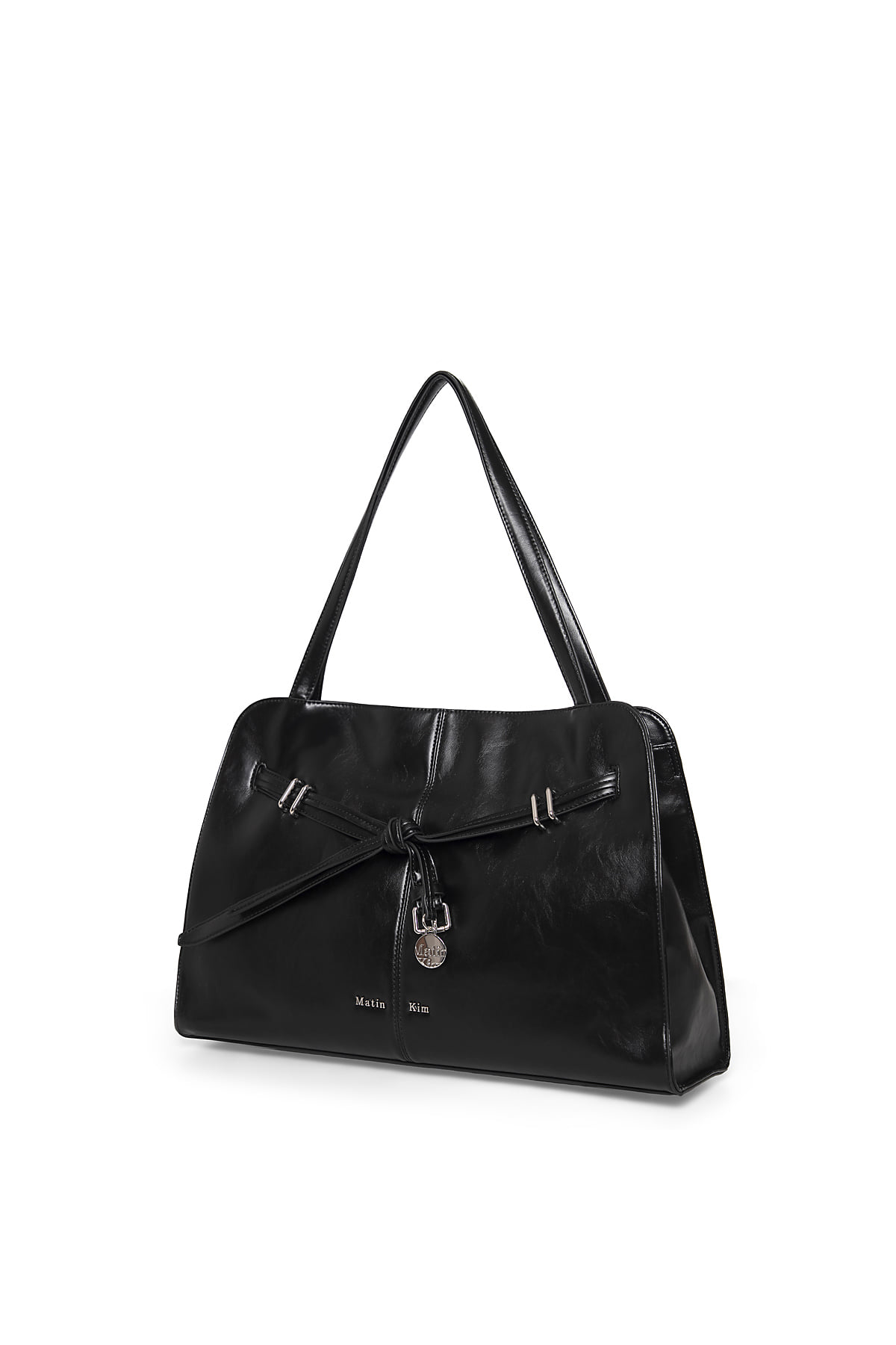 最新韓國選物🇰🇷 Matin Kim Drop Tail Mellow Big Shoulder Bag 垂墜綁繩大發棍袋［法式慵懶 俐落垂結！］