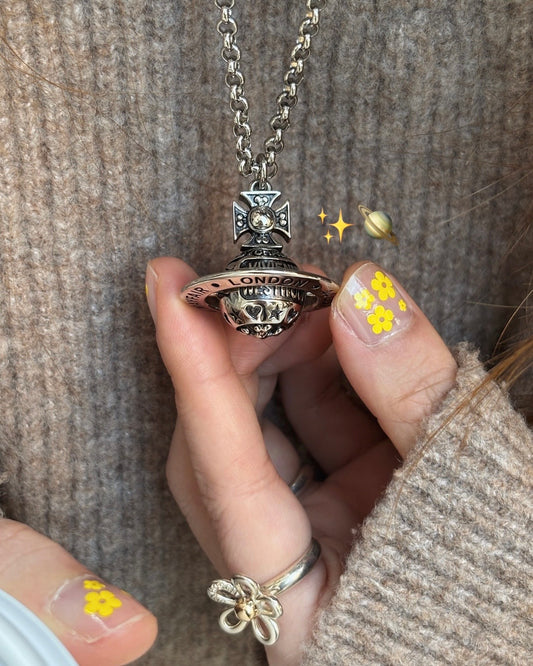 Vivienne Westwood Victorine Pendant Necklace [復古工業風做舊長鏈］