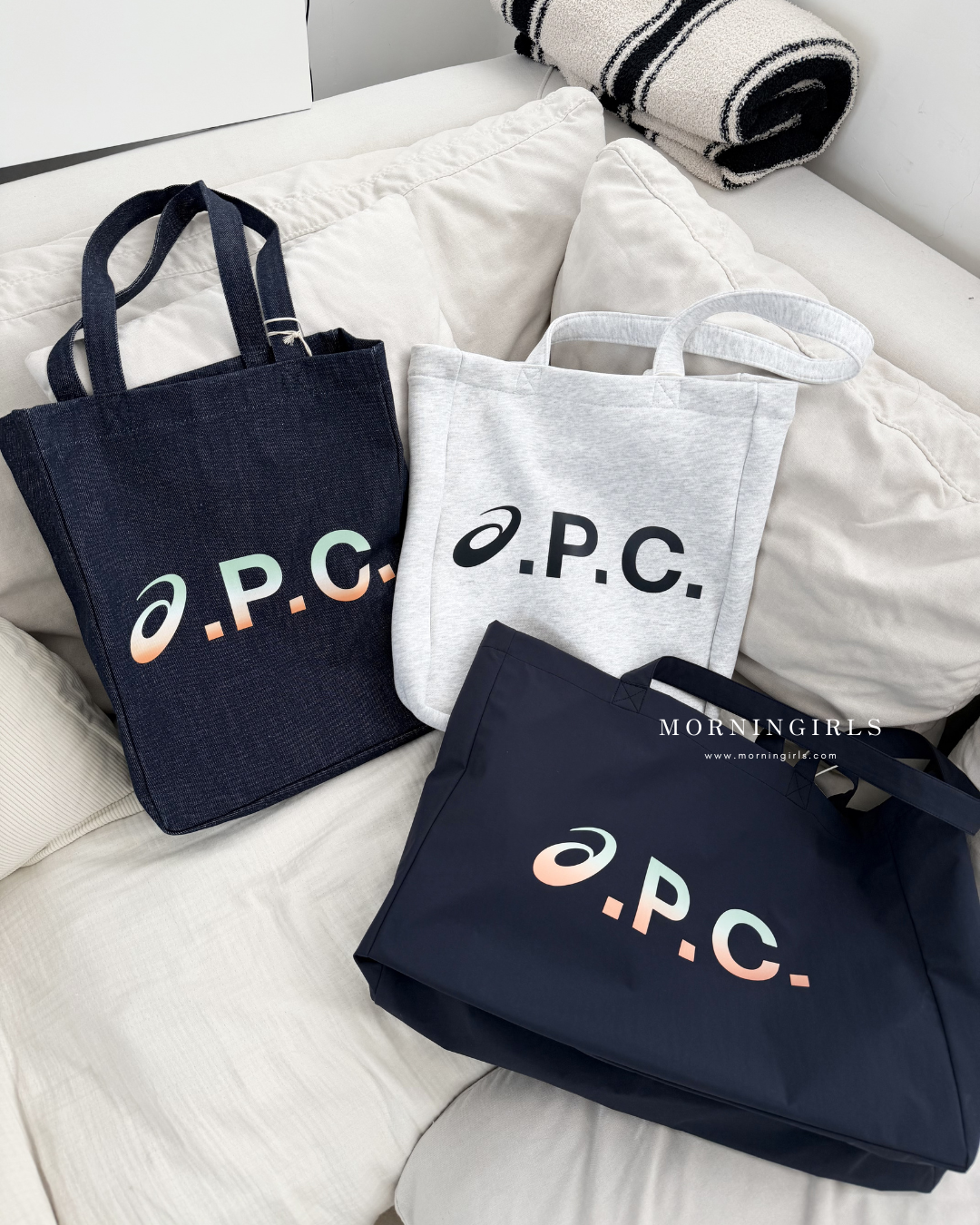 A.P.C. X Asics Tote Bag［絕美運動品牌聯名 法式簡約感］