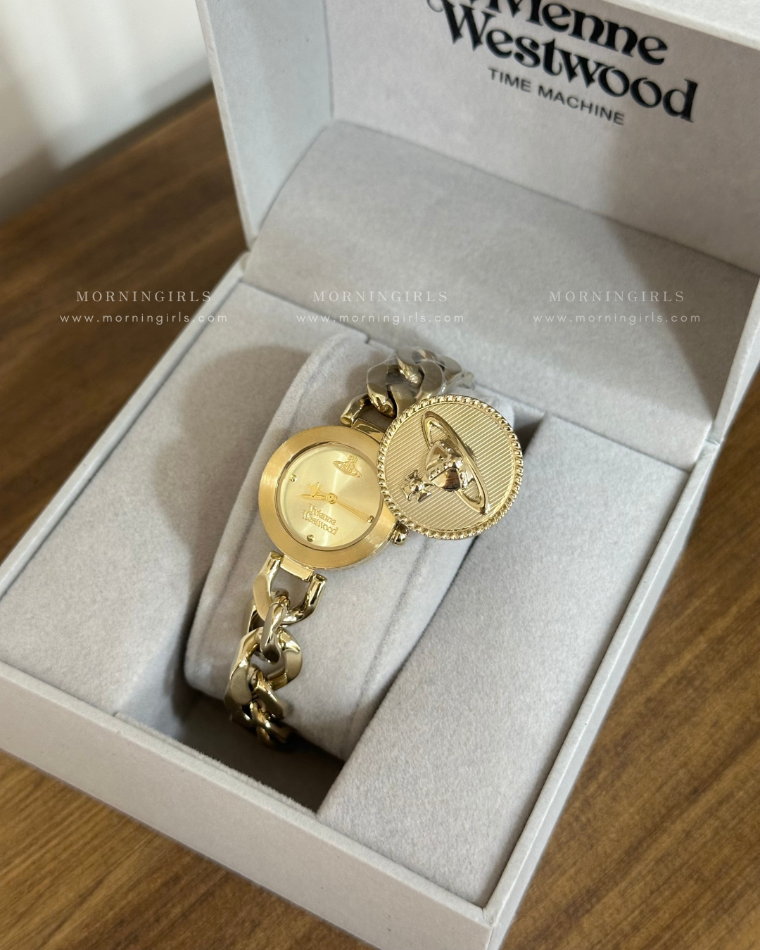 Vivienne Westwood Orb Button Watch 滑蓋手錶 [古巴鏈Vintage復古感 全現貨]
