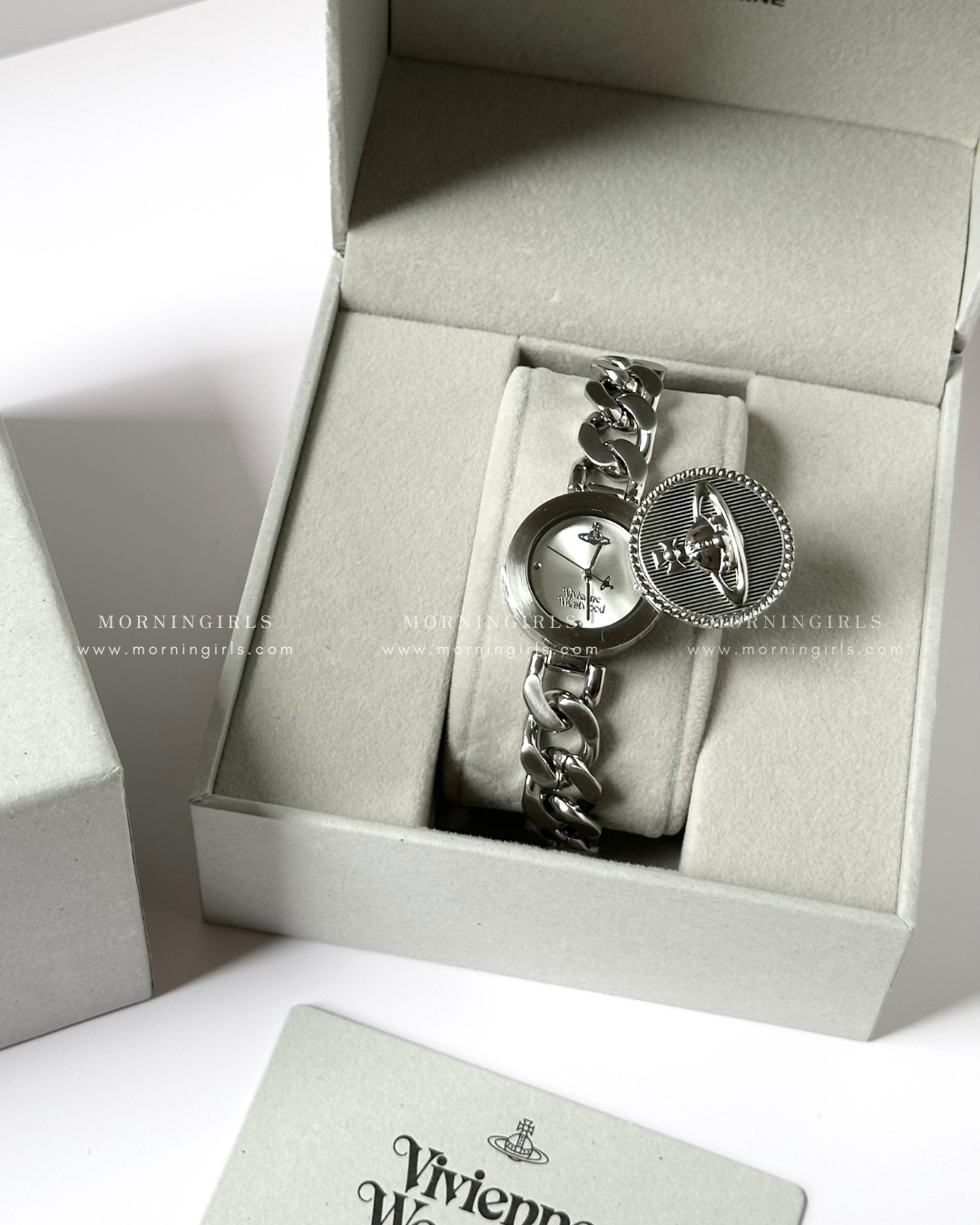 Vivienne Westwood Orb Button Watch 滑蓋手錶 [古巴鏈Vintage復古感 下一批預訂正式開放名額]