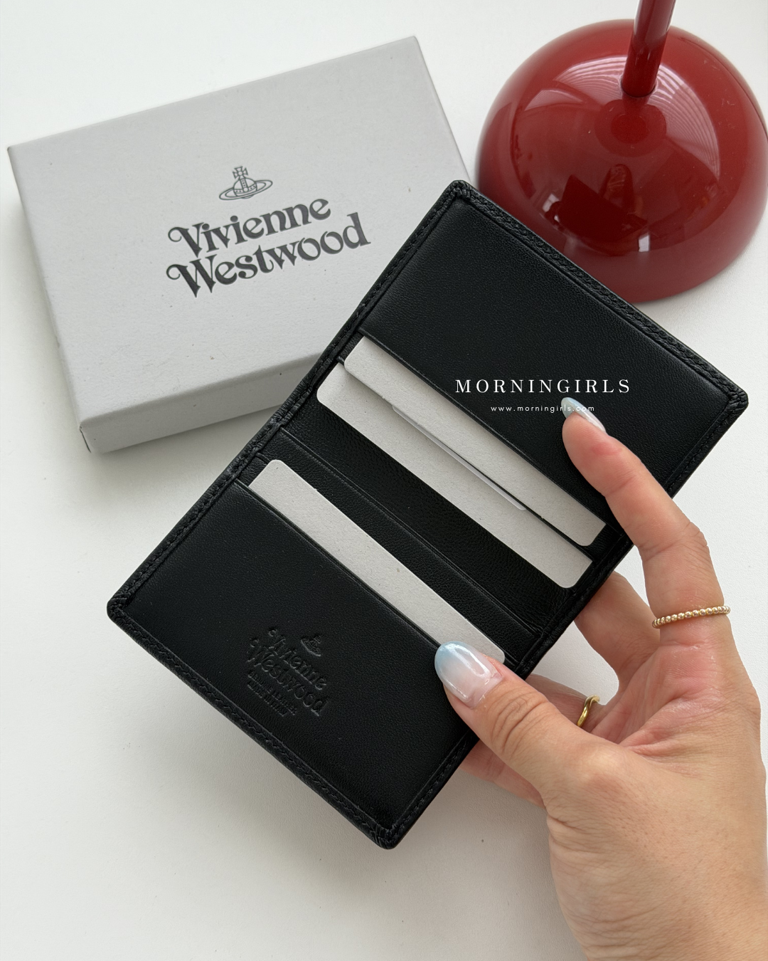 Vivienne Westwood Bifold Cardholder with Vintage Star Embossed Pattern