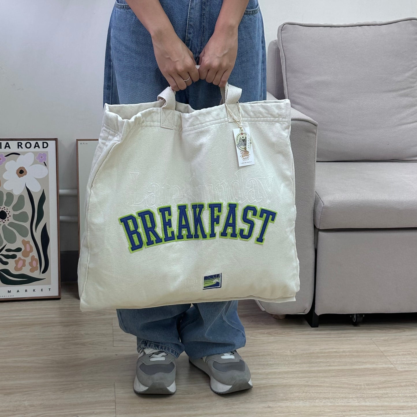Hamblepie 泰國自家品牌 - Late Sunday Breakfast Big Tote Bag