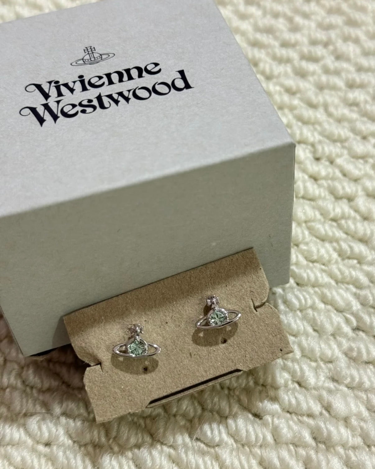Vivienne Westwood Nano Solitaire Earrings, Silver [Hot Selling! Bone Cartilage Insertable, Excellent Value]