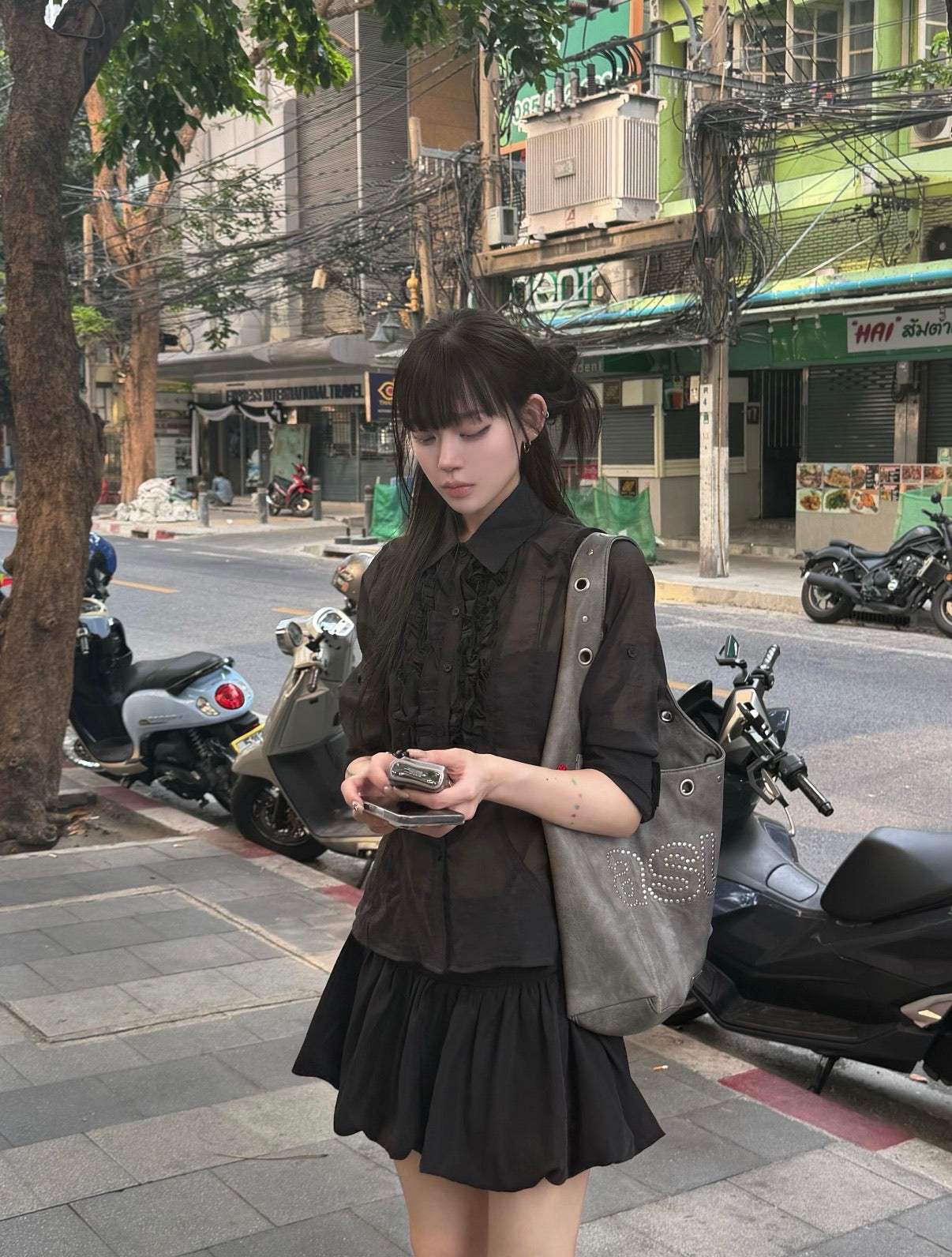 Asur Crash Eyelet 韓國選物🇰🇷窩釘經典Logo單肩袋［限時優惠中 超推薦必入!］