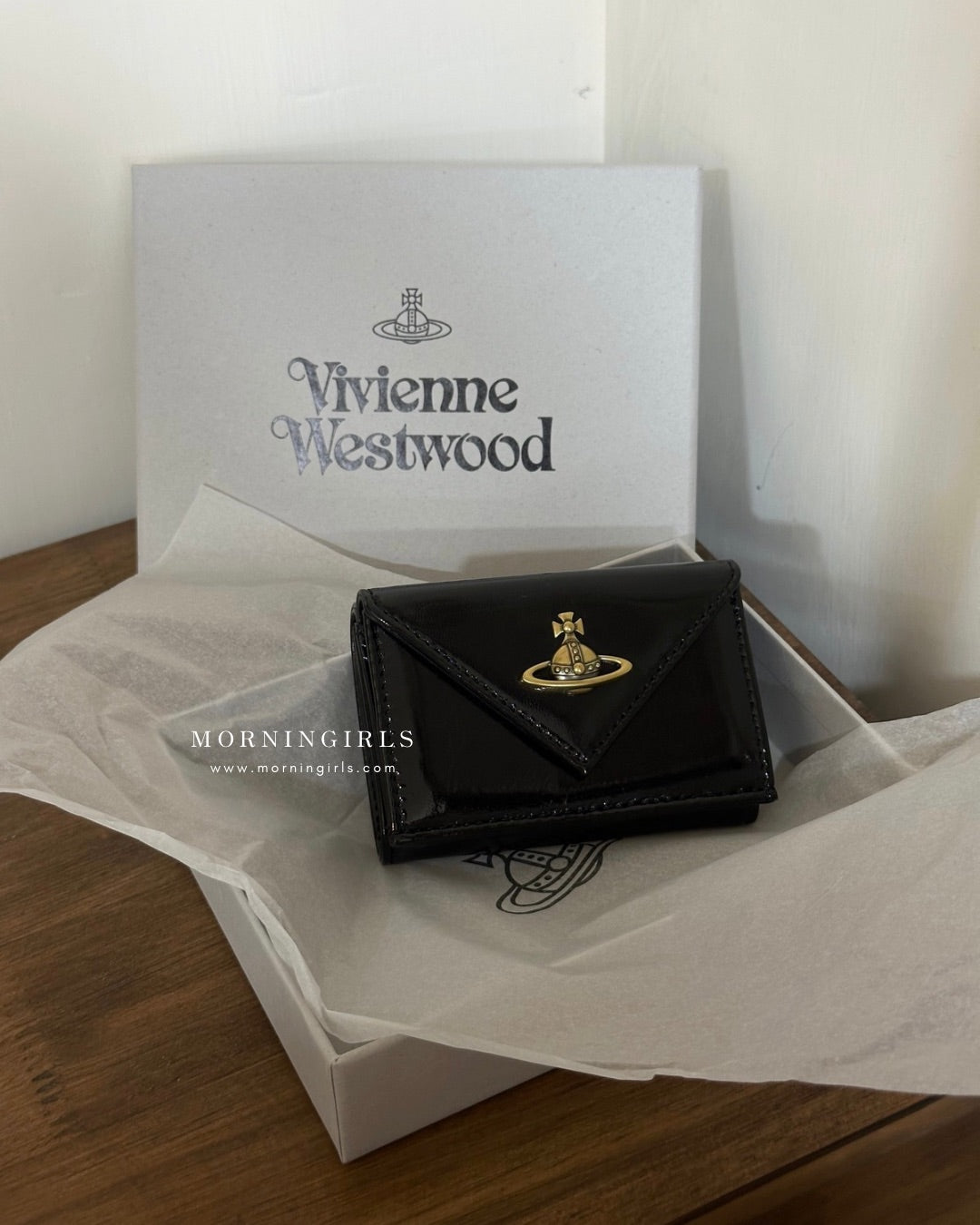 Vivienne Westwood Envelope Mini Wallet 掌心小銀包 [最新秋冬奶啡小牛皮 小尺寸銀包推介!]