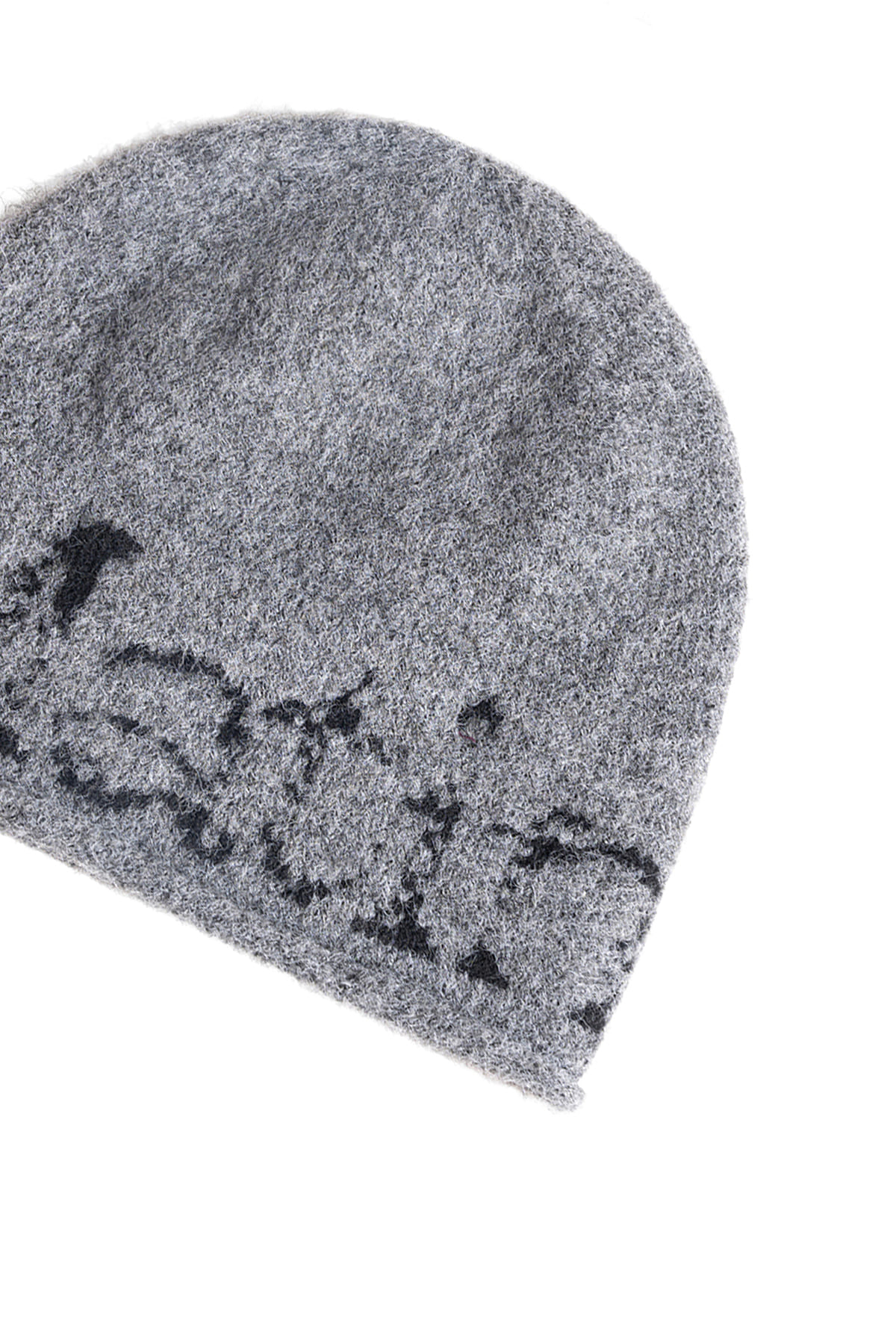 韓國選物🇰🇷Matin Kim Boucle Crack Logo Beanie 圈圈紗裂紋印花針織帽［極軟毛絨感 街頭個性風！］
