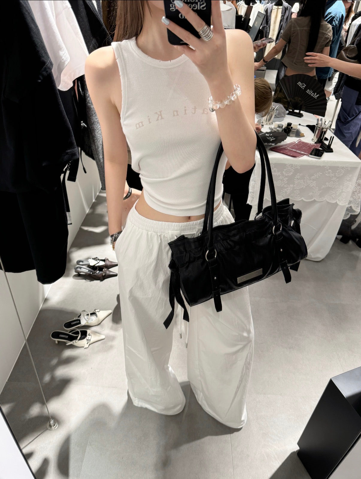 Matin Kim Shirring Tie Buckle Shoulder Bag 最新韓國選物🇰🇷雲朵皮帶扣腋下袋［超熱賣! 極簡Boyish風］