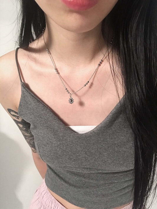 韓國選物🇰🇷OFUSE Flower Ball Necklace