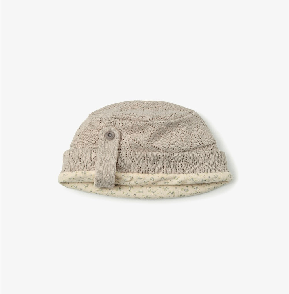 Aeae Wrinkled Beanie 最新韓國選物🇰🇷鈕扣針織花邊冷帽［Made in Korea🇰🇷法式田園風格］
