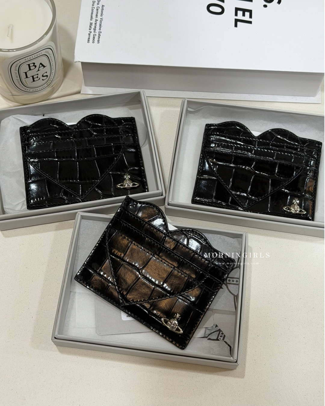 Vivienne Westwood 絕美鱷魚皮心型卡套  [超可愛～～]