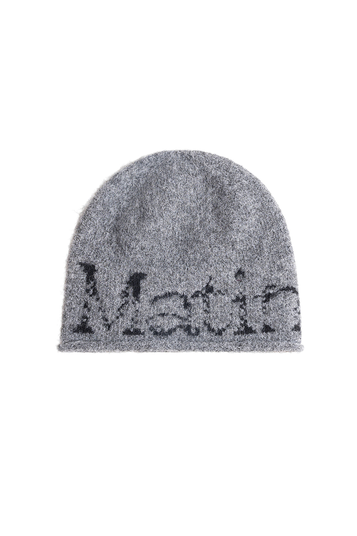 韓國選物🇰🇷Matin Kim Boucle Crack Logo Beanie 圈圈紗裂紋印花針織帽［極軟毛絨感 街頭個性風！］